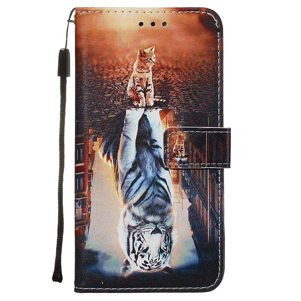 OOALUCK Leather Cover Compatible with Samsung Galaxy A70S, Extra-Shockproof Card Holders Kickstand Strong Wallet Case for Samsung Galaxy A70S 2