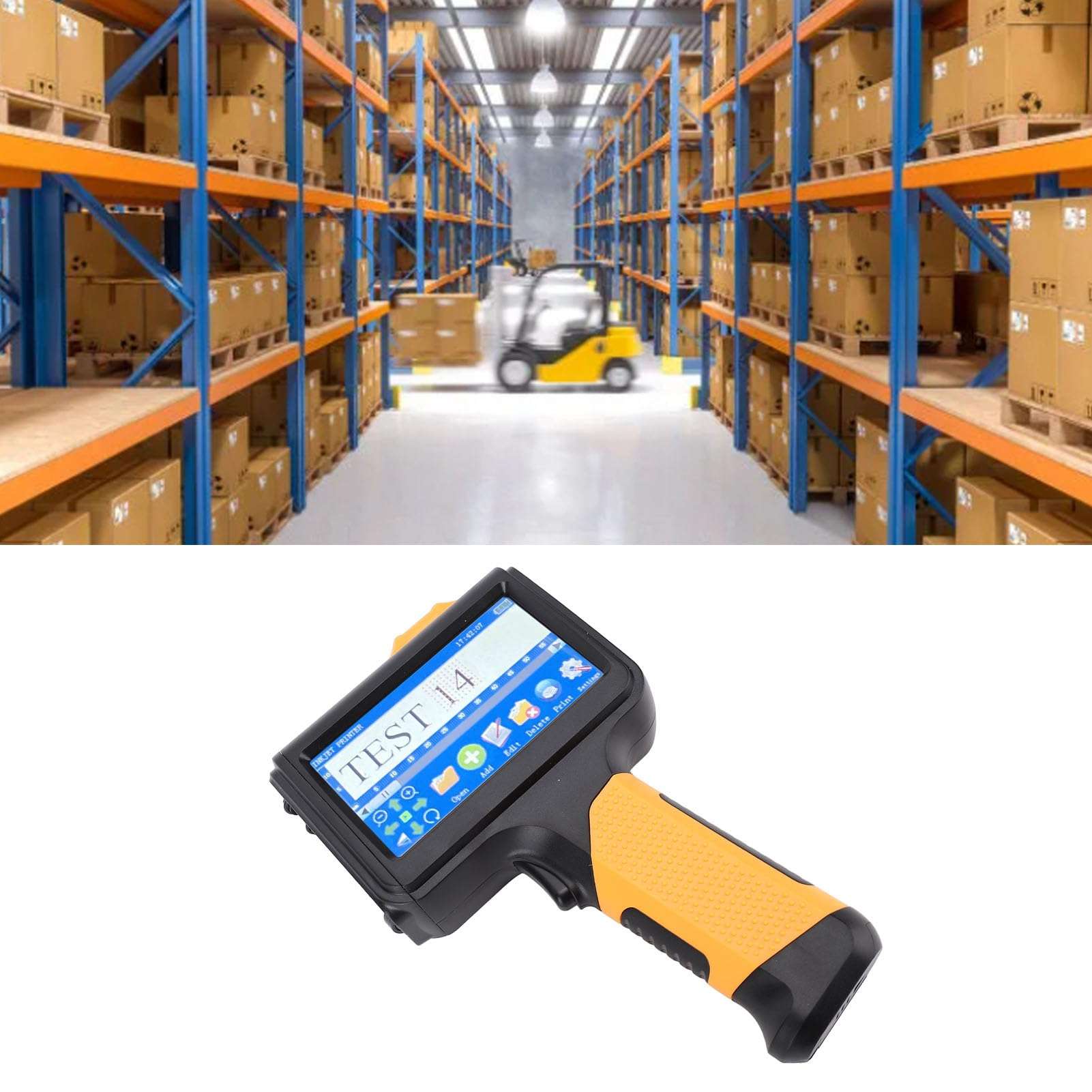 Handheld Inkjet Printer 600dpi with 42ml Ink Cartridge Hand Inkjet Printer for Metal Wood Glass Fabric Plastic Printing 25 Languages 5