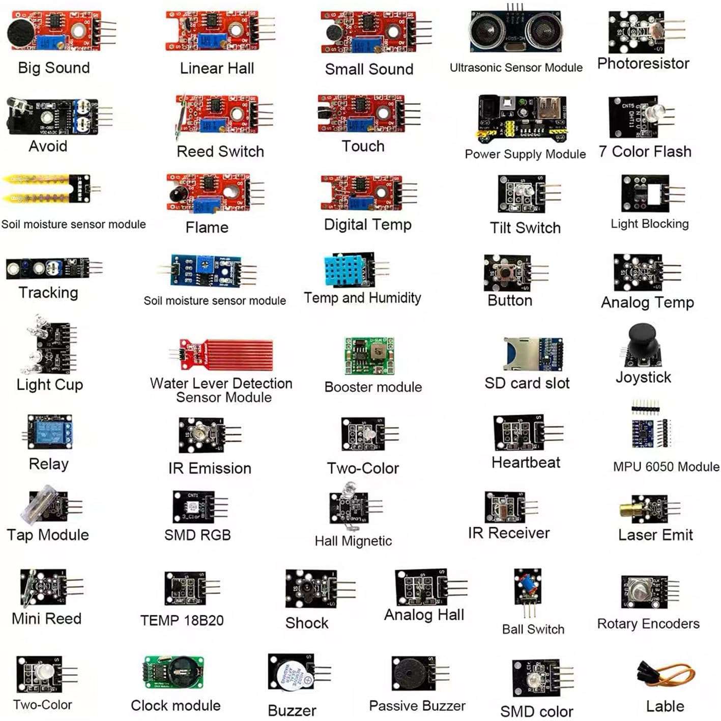 OYSTERBOY All-in-1 Starter Sensors Modules Box Kit Set Compatible with Arduino MEGA 2560 UNO R3 (45 in 1 Kit) 3