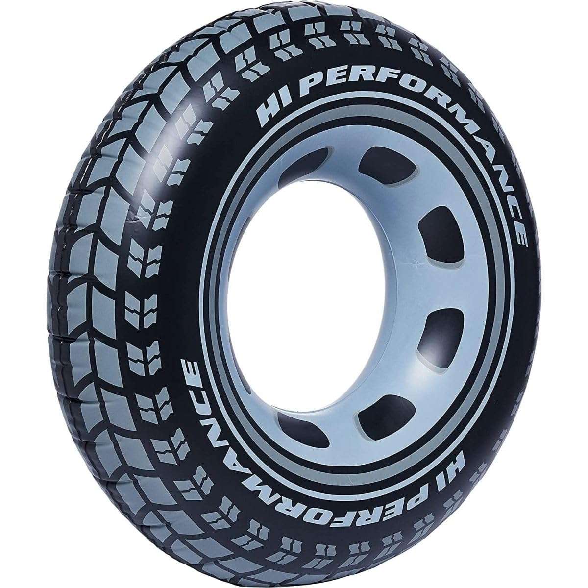 Intex Giant Tire Inflatable Floating Swimming Tube Raft (Black)