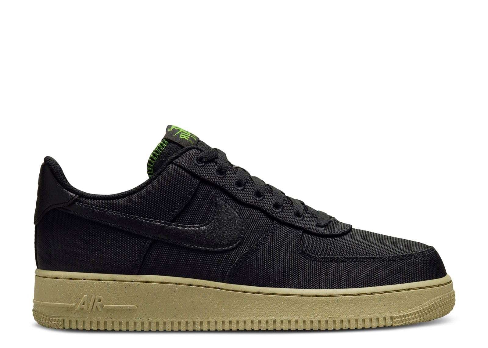 Nike Air Force 1 '07 LV8 Men's Shoes (FJ4160-001, Black/Neutral Olive/Chlorophyll/Black) Size 12