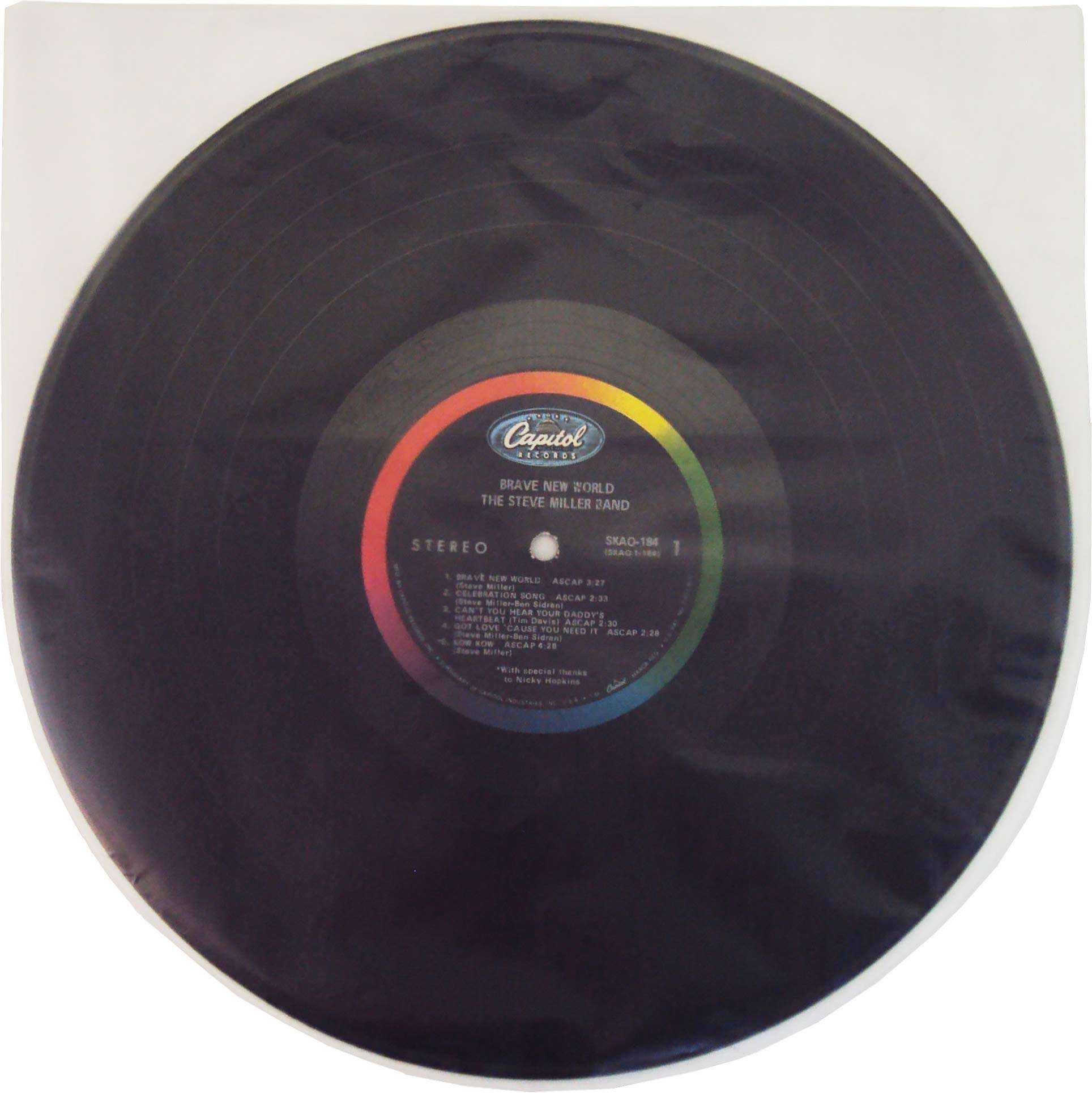 (25) 12" Round Bottom Record Inner Sleeves - 2 Mil Thick - Archival Quality, Anti-Static HDPE #12IH02R 3