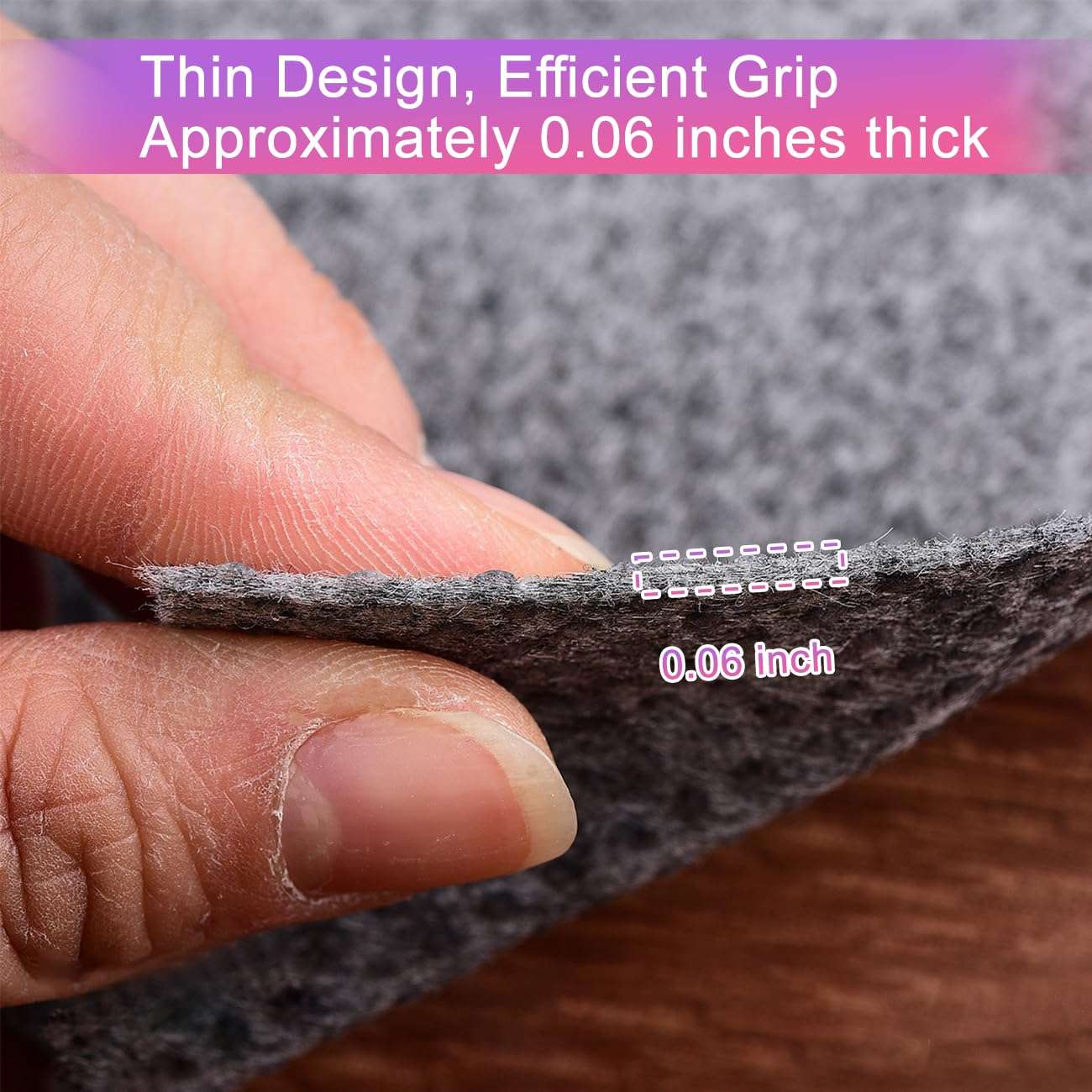 Ultra Strong Anti-Slip Rug Felt Pad 2 x 4 ft Non Slip Area Gripper + Non Slip Grip Pad for Twin Size Mattress 6