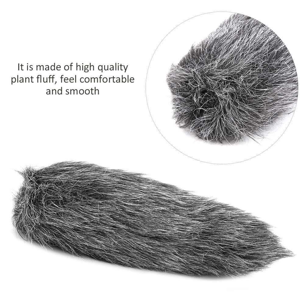 Acouto Microphone Windshield Furry for RODE VideoMic, Outdoor Recorder Wind Cover Furry Microphone Windscreen Muff 6