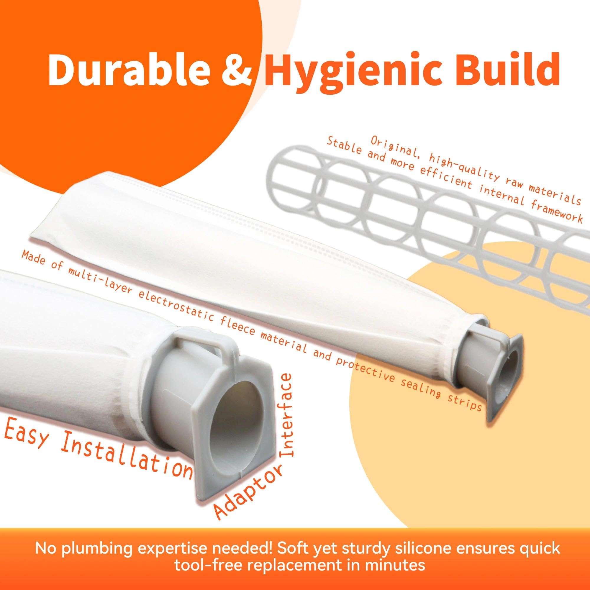 Terixe 2-Pack MicroFilter fit for SEBO Auto-X S | Replacement Vacuum Filters for Windsor Sensor S12/S15/XP/SR & Essential G1 G2 Upright Vacuums |Replacement for Part#5301 5036ER Micro Hygiene Filter 6