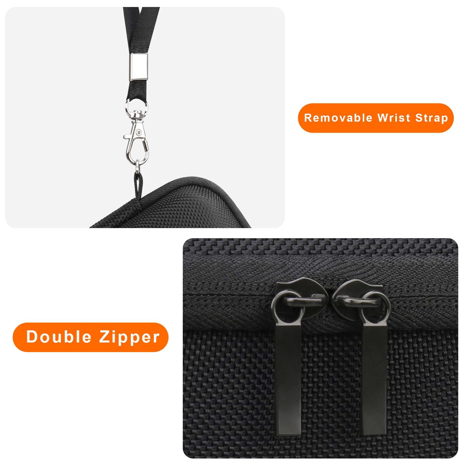 Canboc Carrying Case Compatible with JBL Go 4 Portable Bluetooth Speaker, Zipper Mesh Pocket fits USB Cable, Pink (Case Only) 6