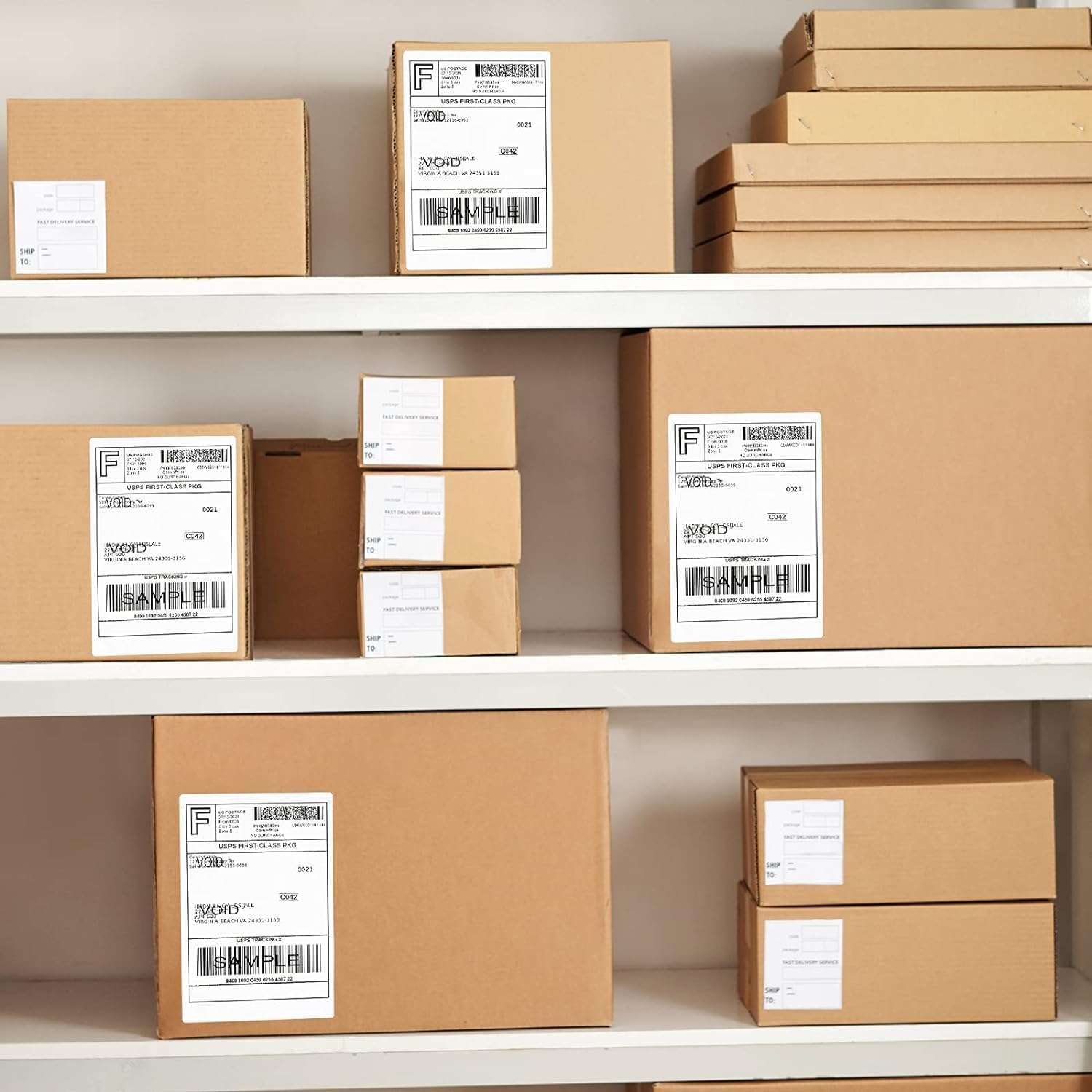 SECUREMENT Direct Thermal Barcode Labels Stickers (3x5 Inch / 75x125 mm) 500 Labels/Roll (3 Rolls) 5