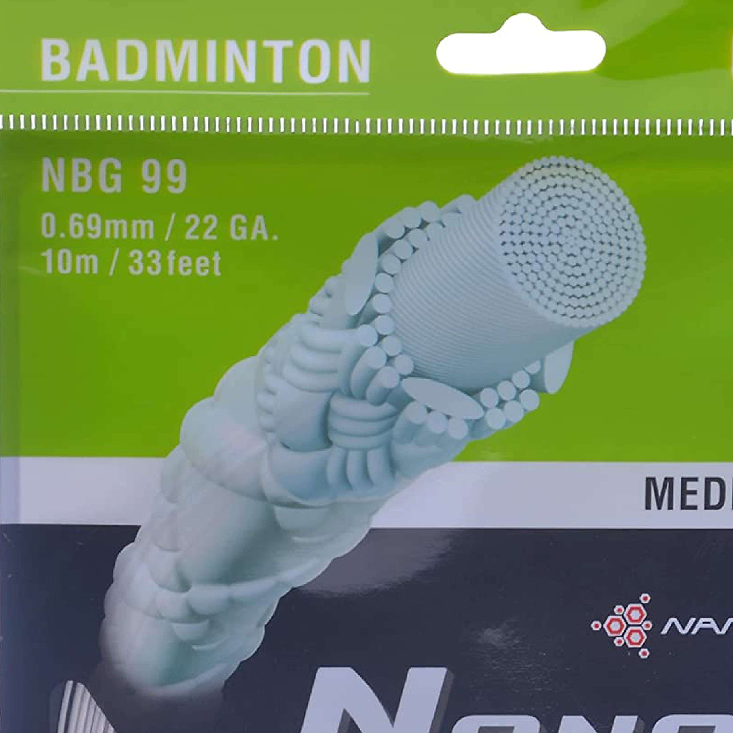 YONEX Nanogy 99 Microfiber Badminton Strings (White, 0.69mm) 4