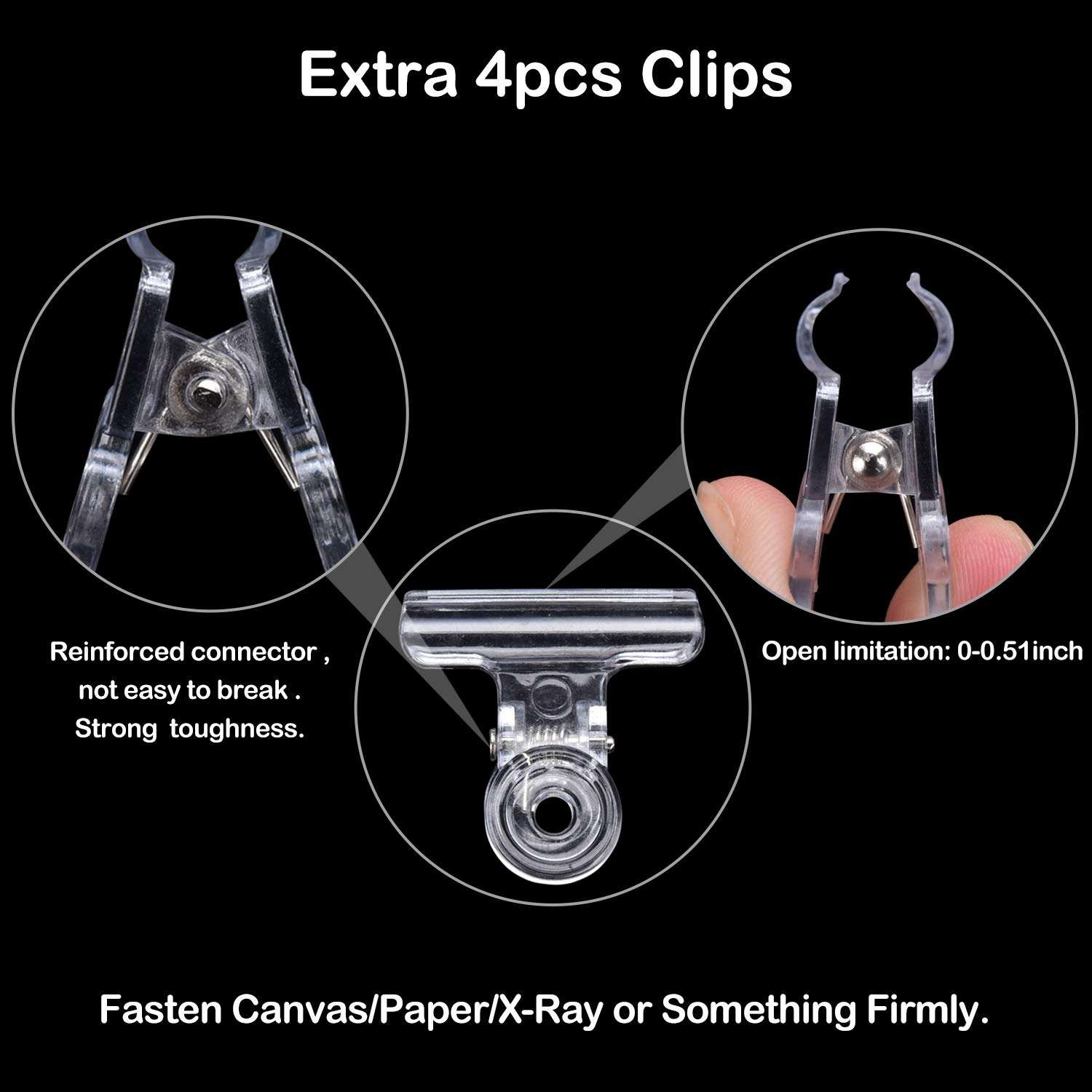 [3 in 1] Light Box for Tracing with Detachable Stand & Clips, Light up Tracing Pad for Diamond Painting, Water Color Paper, Slim Fabric 3