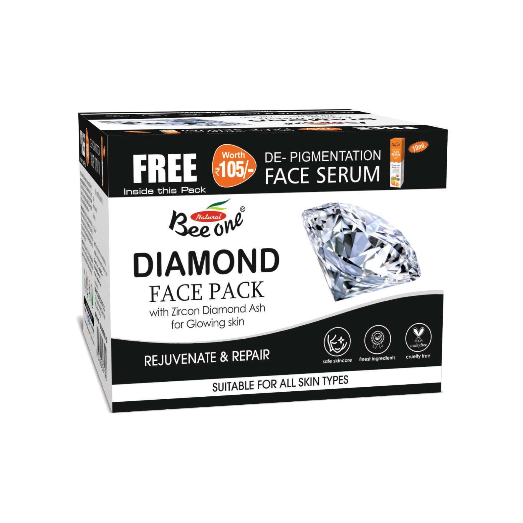 BEEONE FACE PACK DIAMOND 120 ML