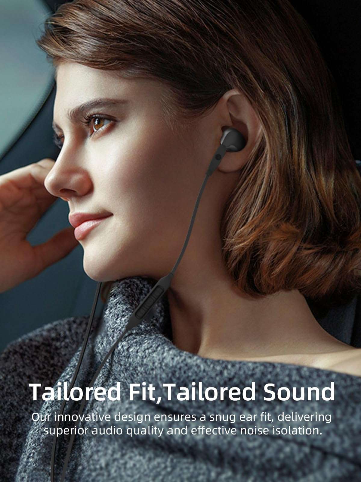 Headphones Wired with Lightning Connector, Wired Earbuds for iPhone, Apple MFi Certified Earphones with Microphone & Volume Contro, Compatible with iPhone 14/13/12/11/Pro Max/XR/XS/X/8/7/SE 3