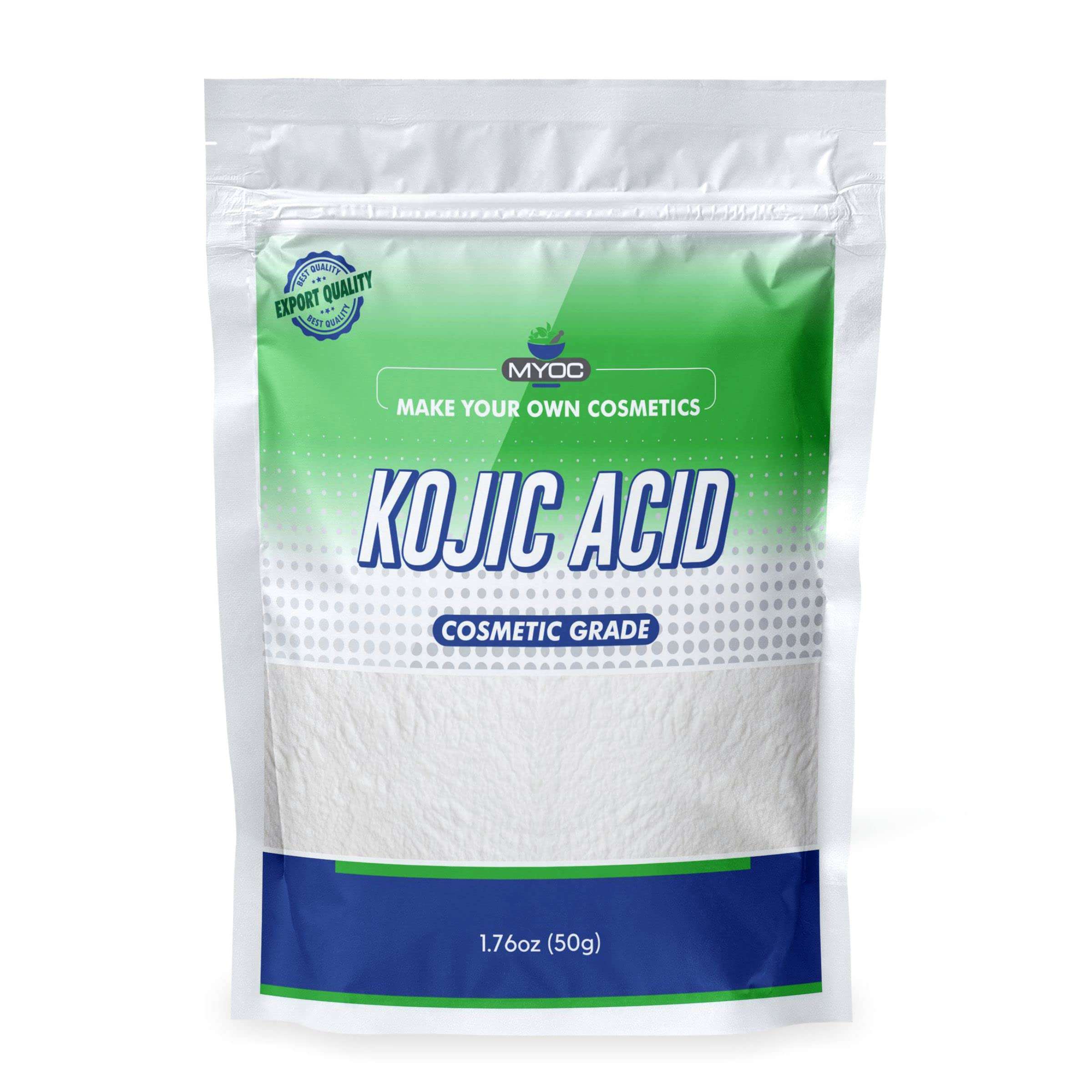 MYOC Kojic Acid Powder Pure Cosmetic Grade Raw Material for Cosmetic & DIY Preparations - 50 gm 1