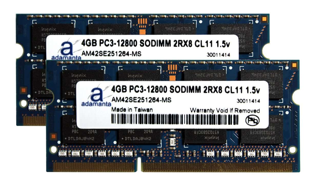 Adamanta 8GB (2x4GB) Laptop Memory Upgrade for Alienware M17x Gaming Laptop DDR3 1600Mhz PC3-12800 SODIMM 2Rx8 CL11 1.5v Notebook RAM
