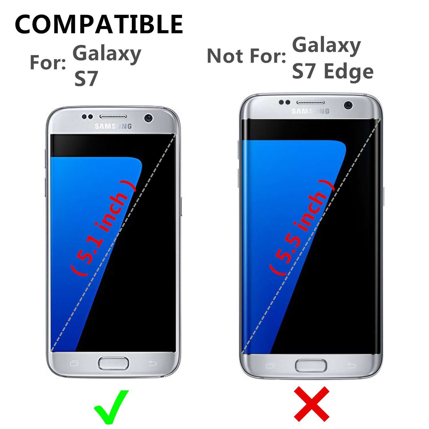 WenBelle for Galaxy S7 Wallet Case, Stand Feature,Double Layer Shock Absorbing PU Color Matching Leather Wallet Cover Flip Cases for Samsung Galaxy S7 5.1 inch(Blue) 2