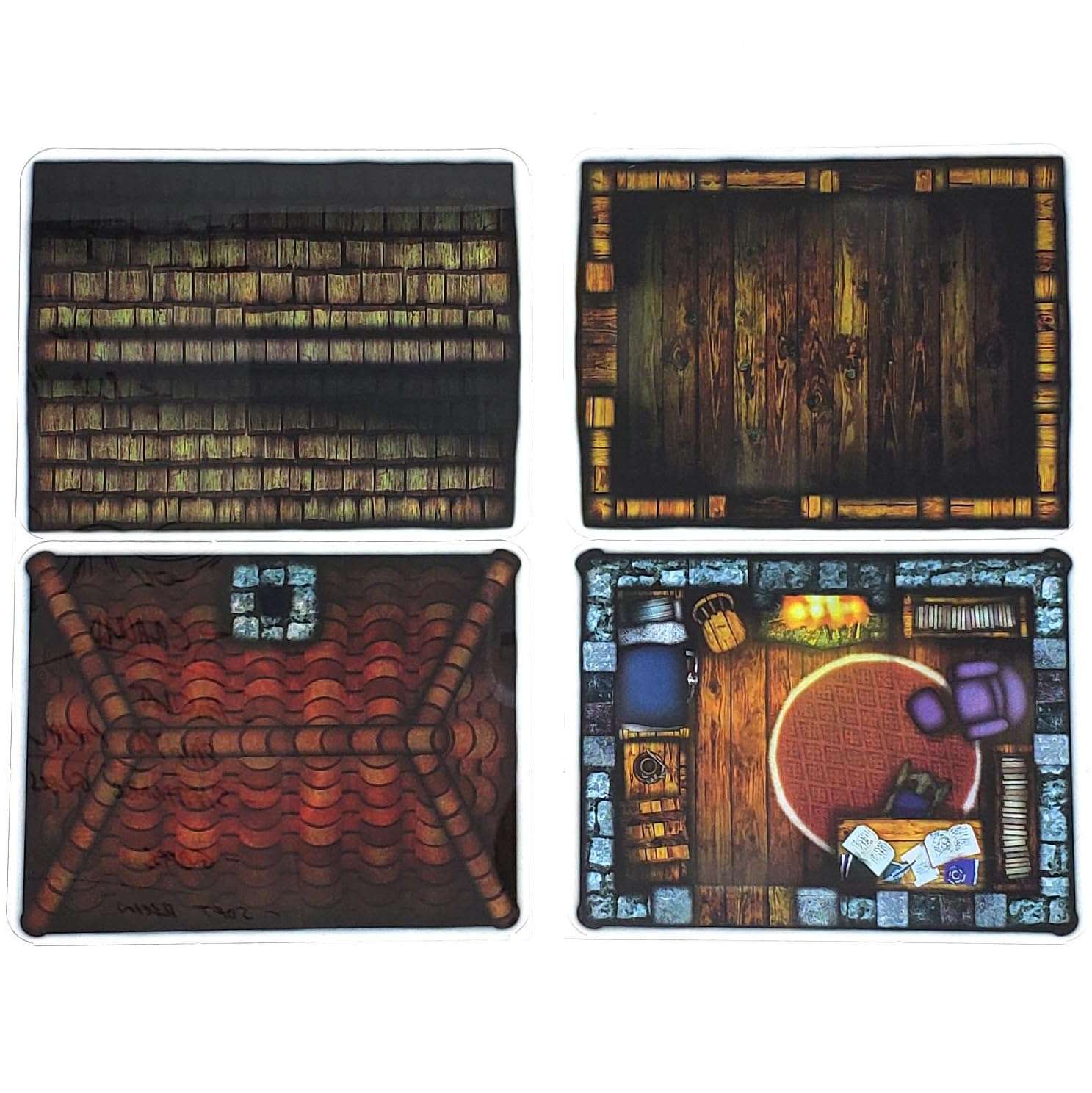 Instant Houses - 6pc Double-Sided Building & Terrain Pieces for Starters & Masters Alike - Roleplaying Objects for Dungeons & Dragons - Immersive Map Accessories for DnD 5E,Pathfinder & Warhammer RPGs 3