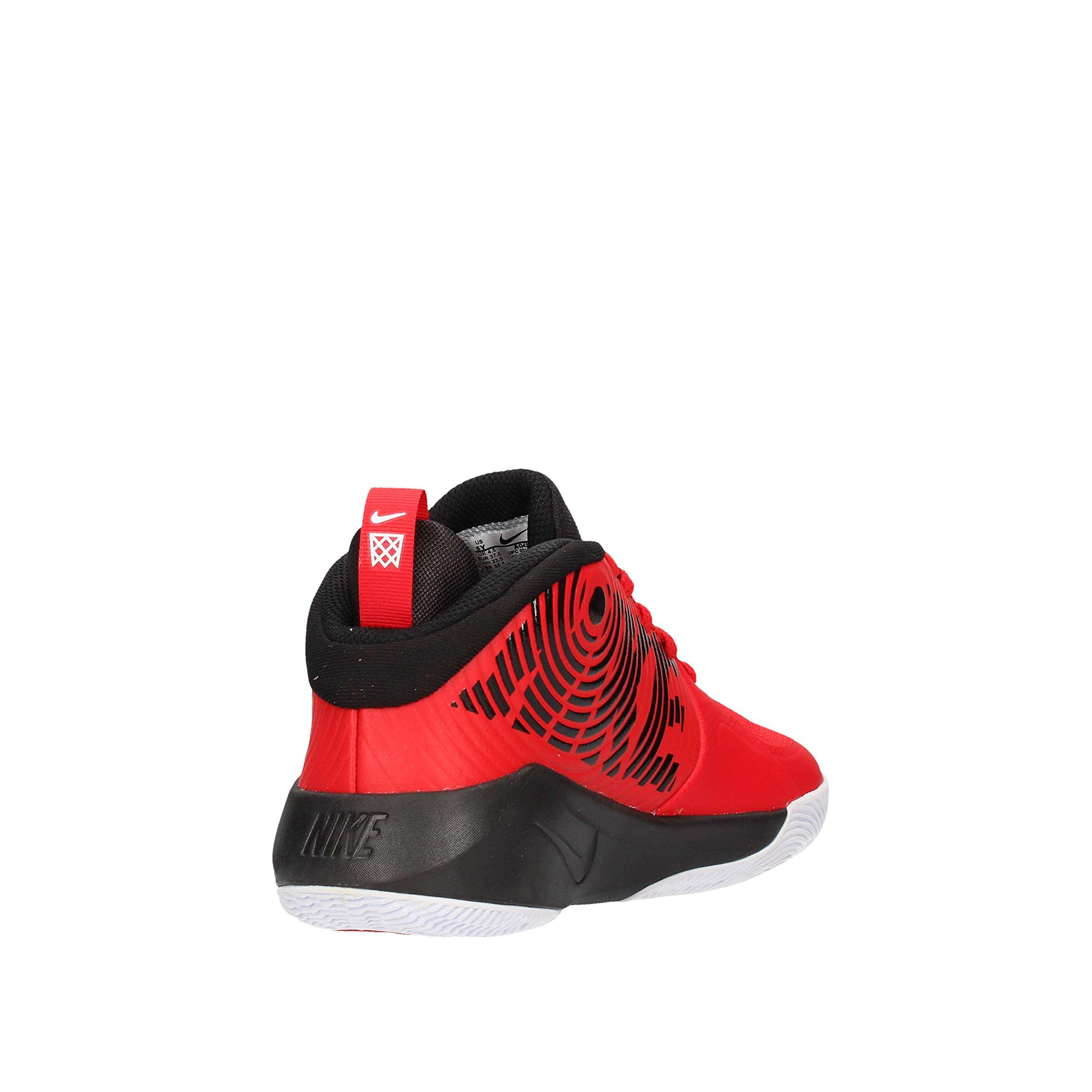 Nike Kid's Team Hustle D 9 (GS) Shoe, University red/Black - White, 4.5Y Regular US Big Kid 4