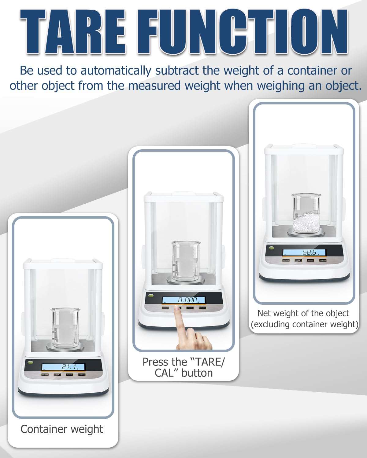 500g Analytical Lab Balance with 0.001g Ultra-Precision, Digital Scale Multi-Functional Units Plug-in Exclusive 500g Weight - Ideal for Laboratories, Research, Industrial, Kitchen, Food, Jewelry… 5
