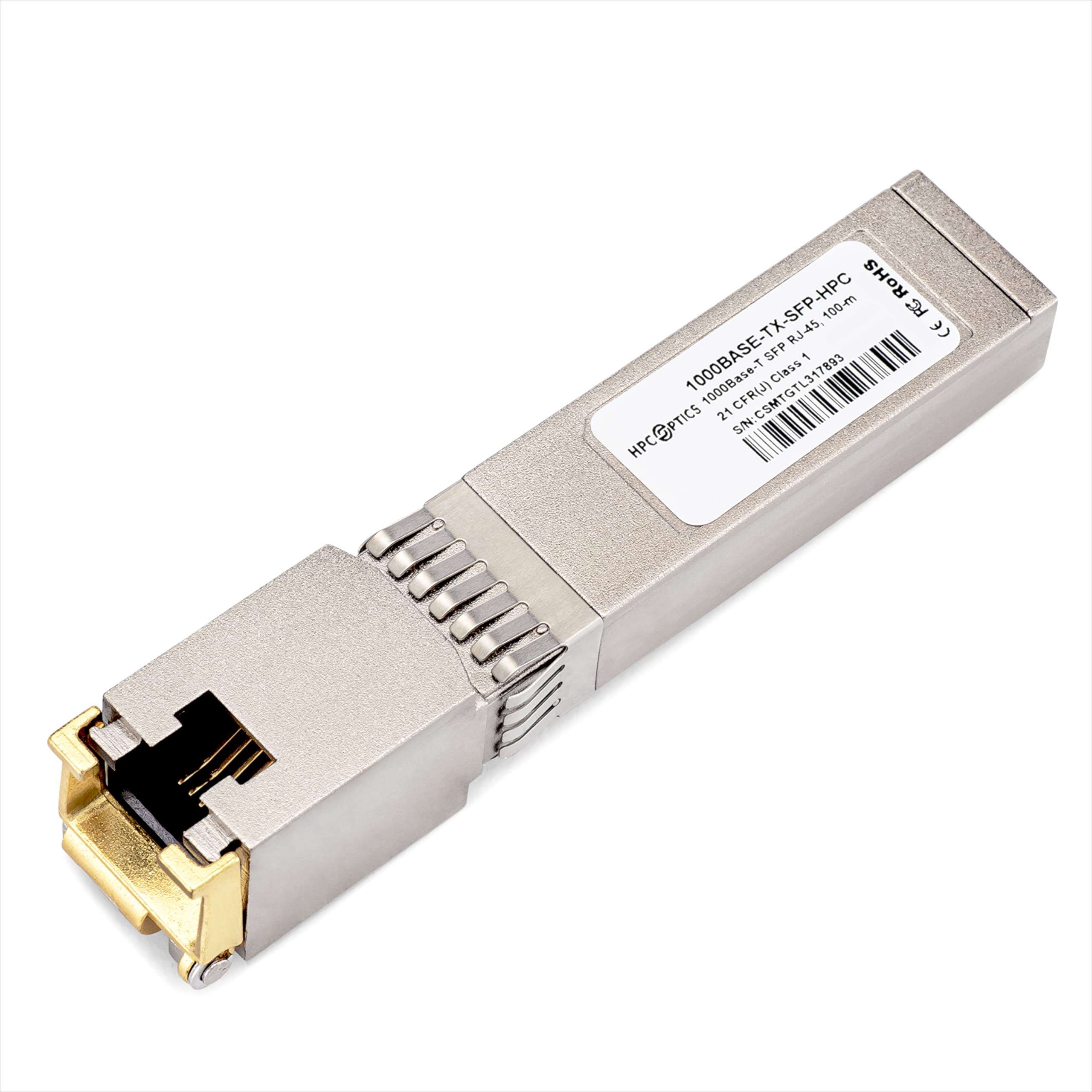 HPC Optics Compatible with Avago ABCU-5741ARZ 10/100/1000BASE-T Copper SFP Transceiver 1