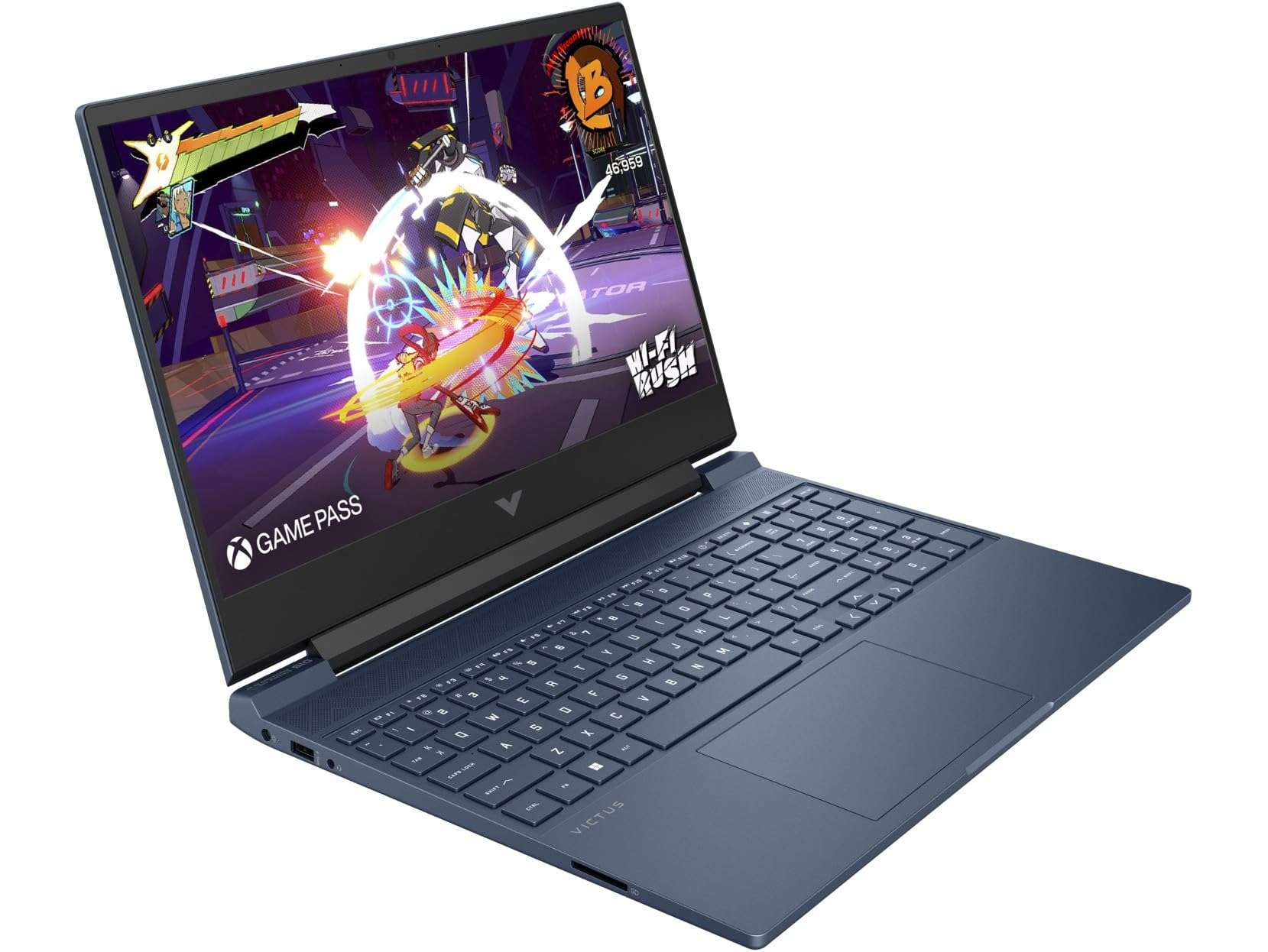 HP Victus Gaming Laptop 15.6" IPS FHD (Intel i5-12450H, GeForce RTX 3050, 32GB RAM, 1TB SSD, Backlit KB, WiFi 6, Bluetooth, Webcam, Win 11 Pro) w/DKZ Hub USB Port Expander 4