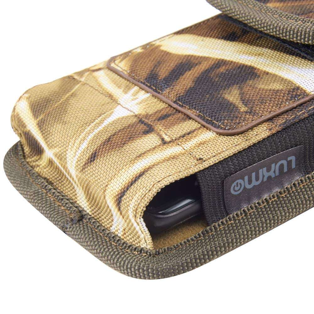 LUXMO Rugged Heavy Duty Camo Cell Phone Carrying Holder Belt Clip Holster Case Pouch for Samsung Galaxy Z Fold6, A35 5G Samsung Galaxy A25 5G A15 5G S24 Ultra S24 + S24 S23 FE ZFold5 A54 5G S23 FE 6