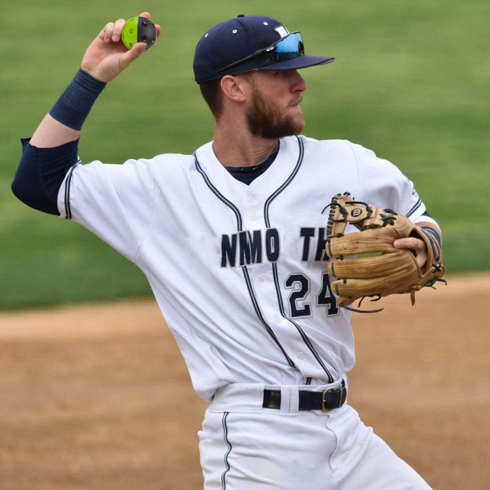 MYKUJA 12 Pack Baseball & Softball Indestructiballs | Plastic Baseballs 9 inch| Practice Baseballs for Hitting | Softballs & Baseball Training Equipment 6