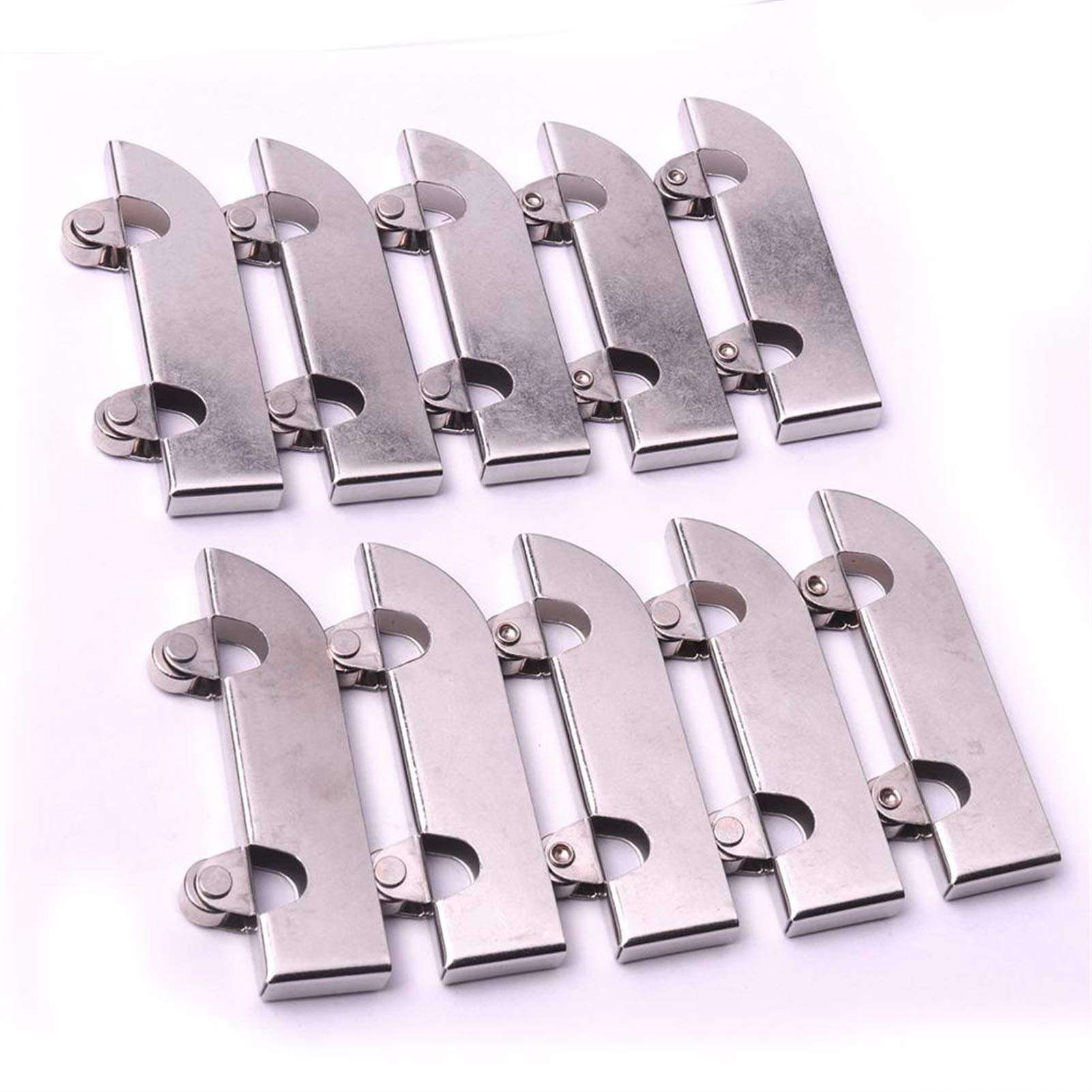 LJQSS Firm 10Pcs 60x23x6.5mm Glass Pulley Cabinet Sliding Door Roller Clamp Steel Wheel Pulley Mobile Counter Track Roller Accessories Durable 5