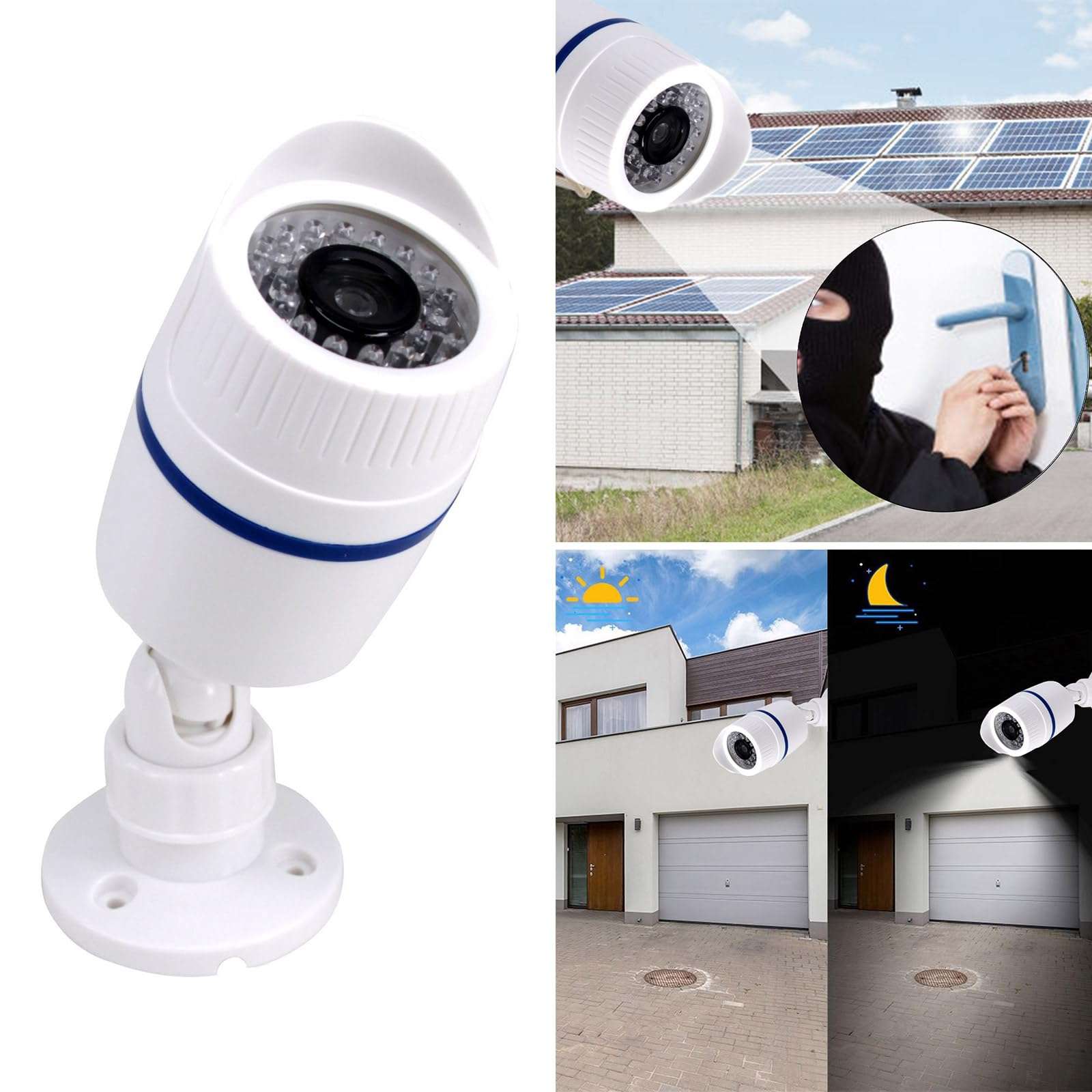 Simulation Fake Camera Surveillances Security CCTV Dome Camera Indoor Outdoor Camera with LED Light Security Camera 3