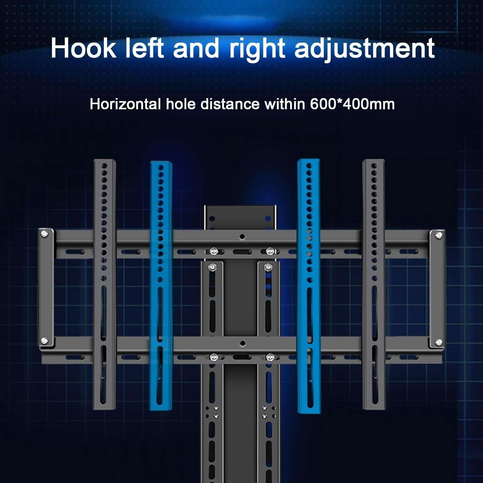 TV Monitor Wall Mount,TV Wall Mount,Motorized TV Mount - Motorized TV Lift, Mobile TV Stand with Wheels Rolling TV Stand, Mobile TV Stand Cart with Height Adjustable, 4 Step Height (One Col 6