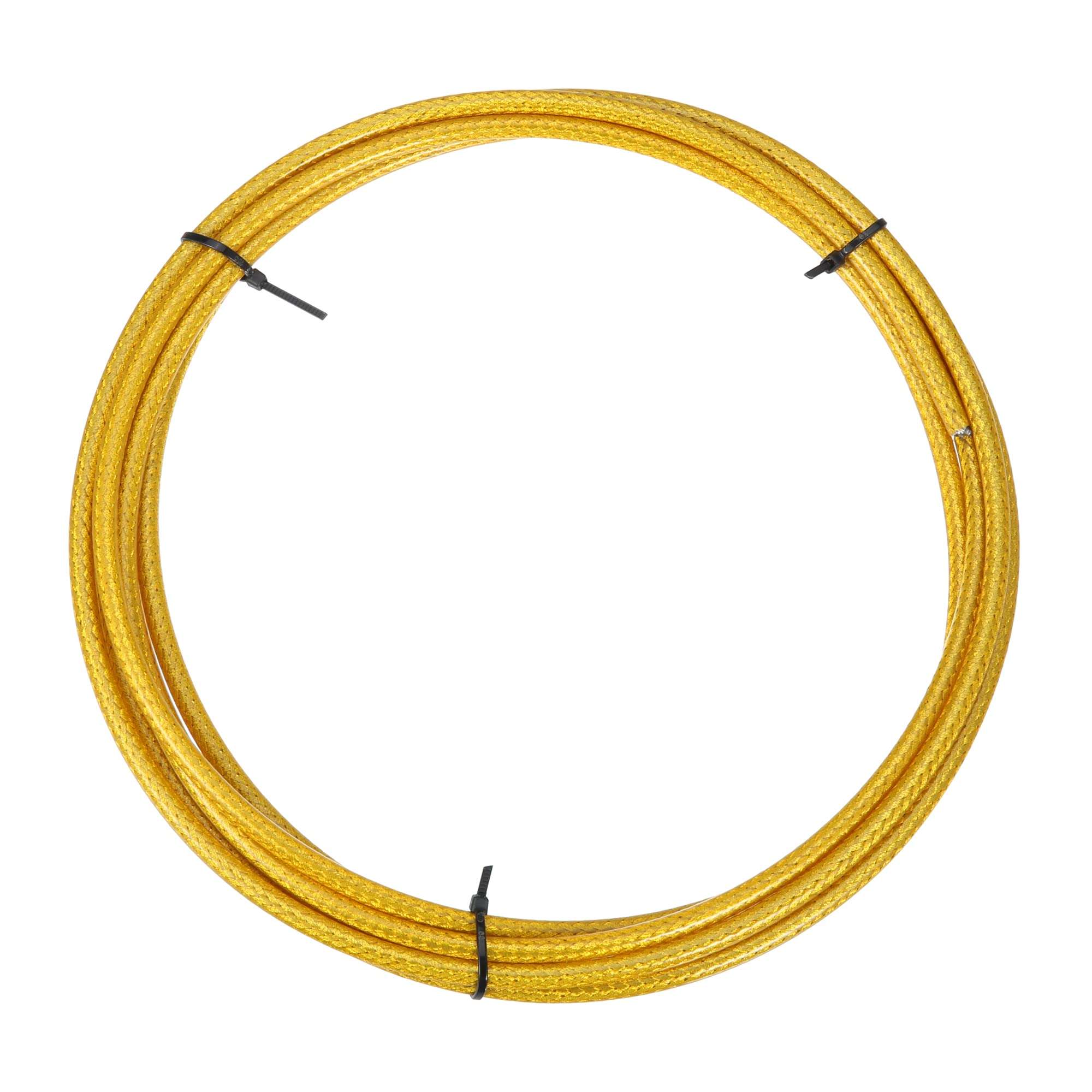 X AUTOHAUX Bicycle Shifter Cable Bike Brake Shifter Cable Brake Line Tube Cycling Accessories Gold Tone