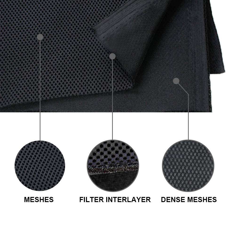 KISSTAKER Speaker Fabric Cloth Cover - 57x40inch Stereo Audio Grill Mesh for Speaker Repair-Black-Recover Your Speaker in Minutes 5