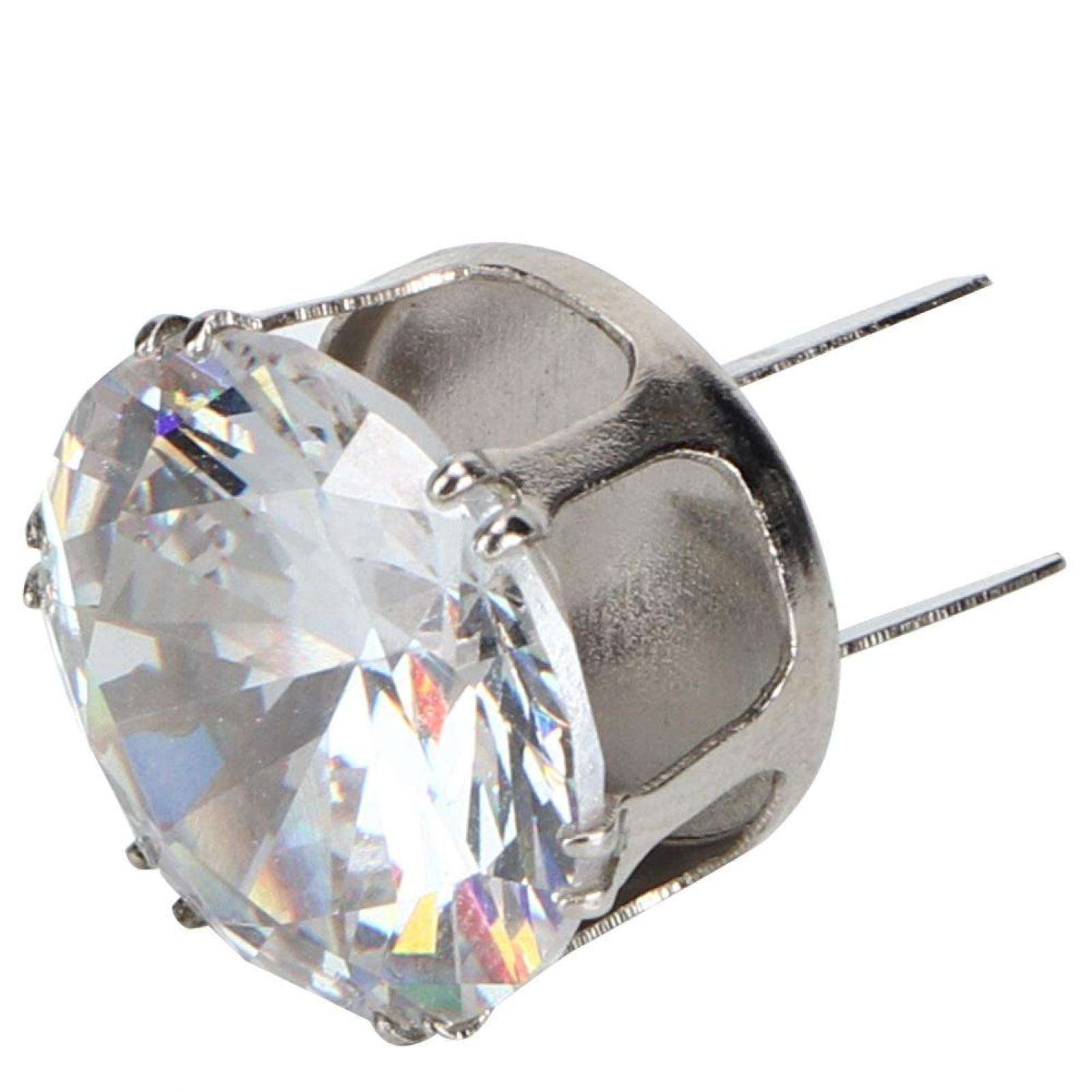 Zircon Strass, Crystal Decorative Zircon Buckle, Zircon Metal Buckle Silver 100% Brand New, for Decoration Clothes Shoes for Appreciation Dresses(Silver) 4