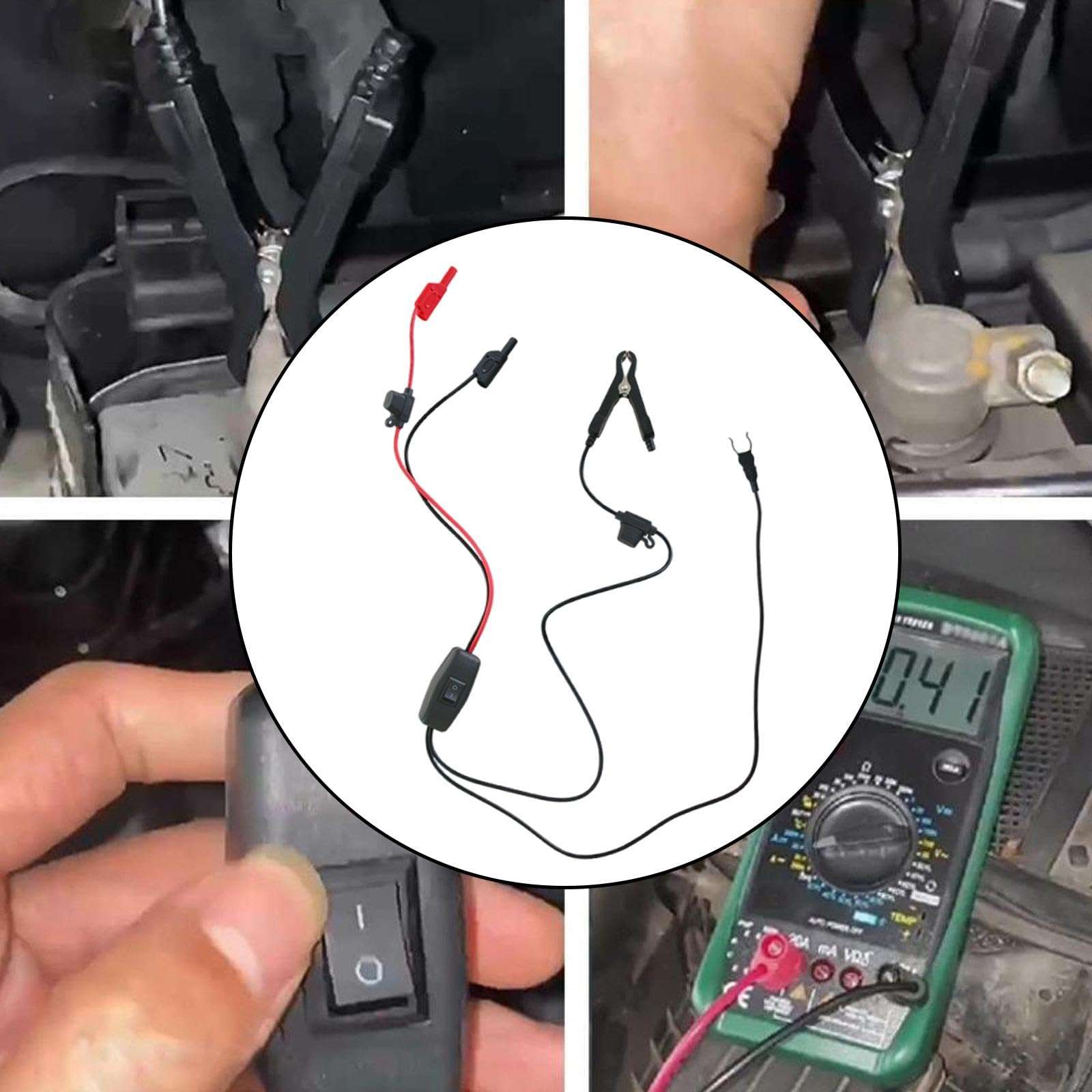 MagiDeal Car Parasitical Drain Tester Automotive Voltage Diagnostic Tool Portable Car Battery Testing Tool for Dark Circuit Testing 4