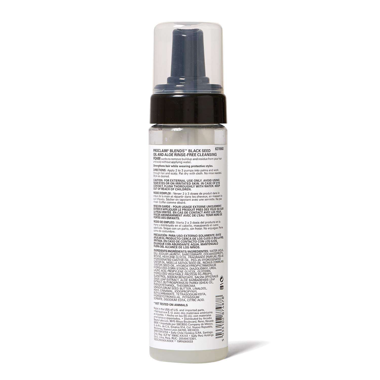 Proclaim Black Seed Oil & Aloe Rinse Free Cleansing Foam 3