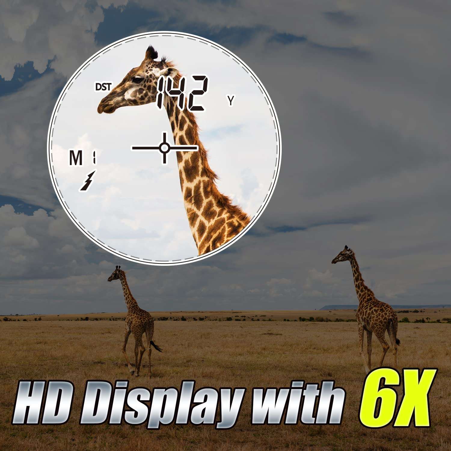 BIJIA Hunting Rangefinder-6X 650/1200Yards MultiFunction Laser Rangefinder for Hunting,Shooting, Golf,Camping with Slope Correction,Flag-Locking with Vibration,Speed,Angle,Scan,Distance (650Yards) 3