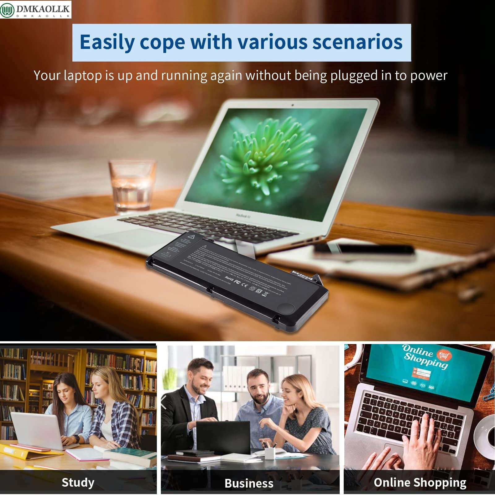 A1322 A1278 Battery for MacBook Pro Battery 13 inch Mid 2012 2010 2009 Early & Late 2011,661-5557 661-5229 MacBook pro A1278 A1322 Battery [12 Months Warranty] 5