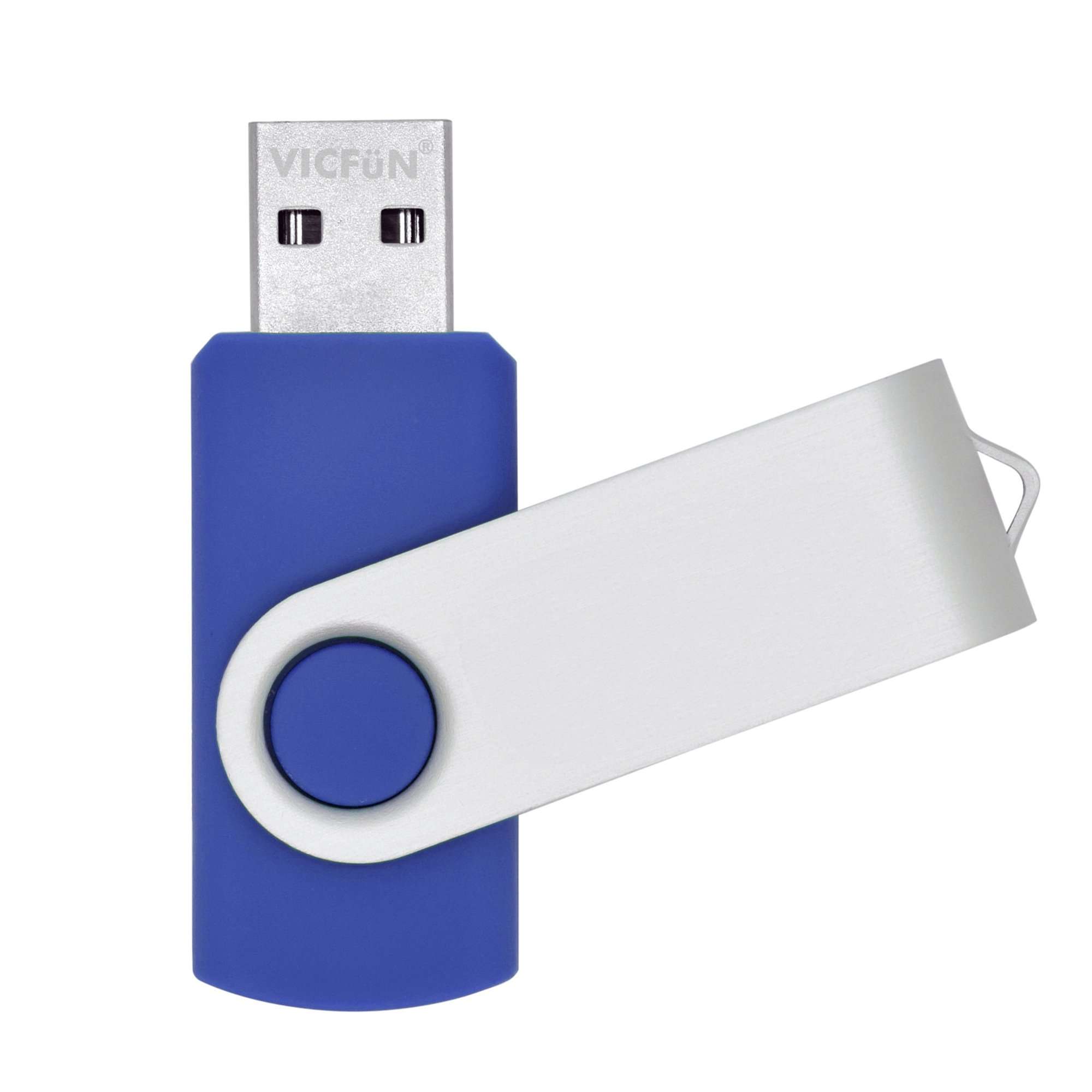VICFUN 10 Pack 8GB USB Flash Drive Bulk 8GB USB Memory Stick 8GB USB Pen Drive USB 2.0, Blue 2