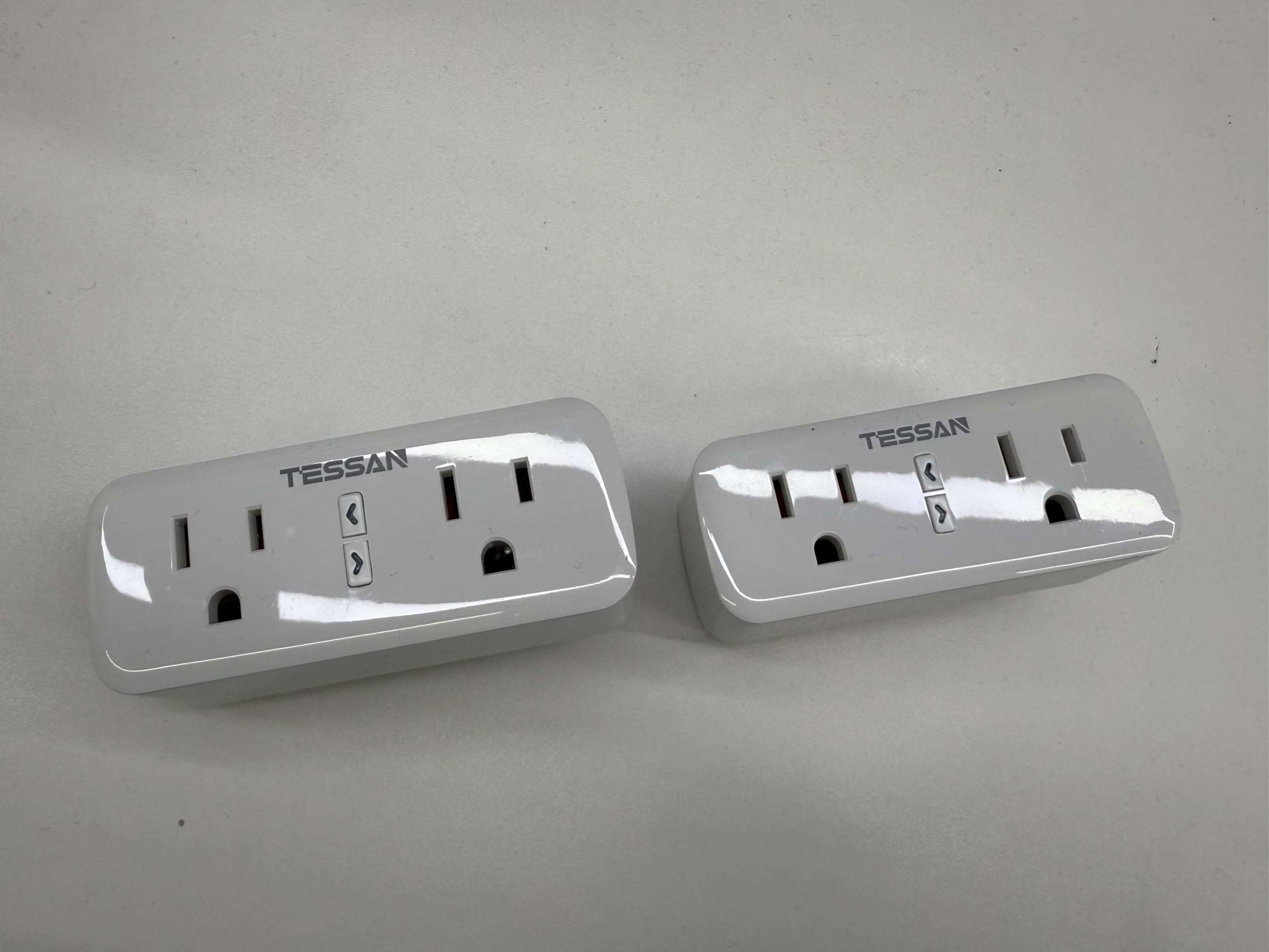 TESSAN Smart Plug, Dual Smart Outlet Plug 15A WiFi Plugs, Compatible with Alexa and Google Home, Only 2.4 GHz Wi-Fi, 2 Pack 1