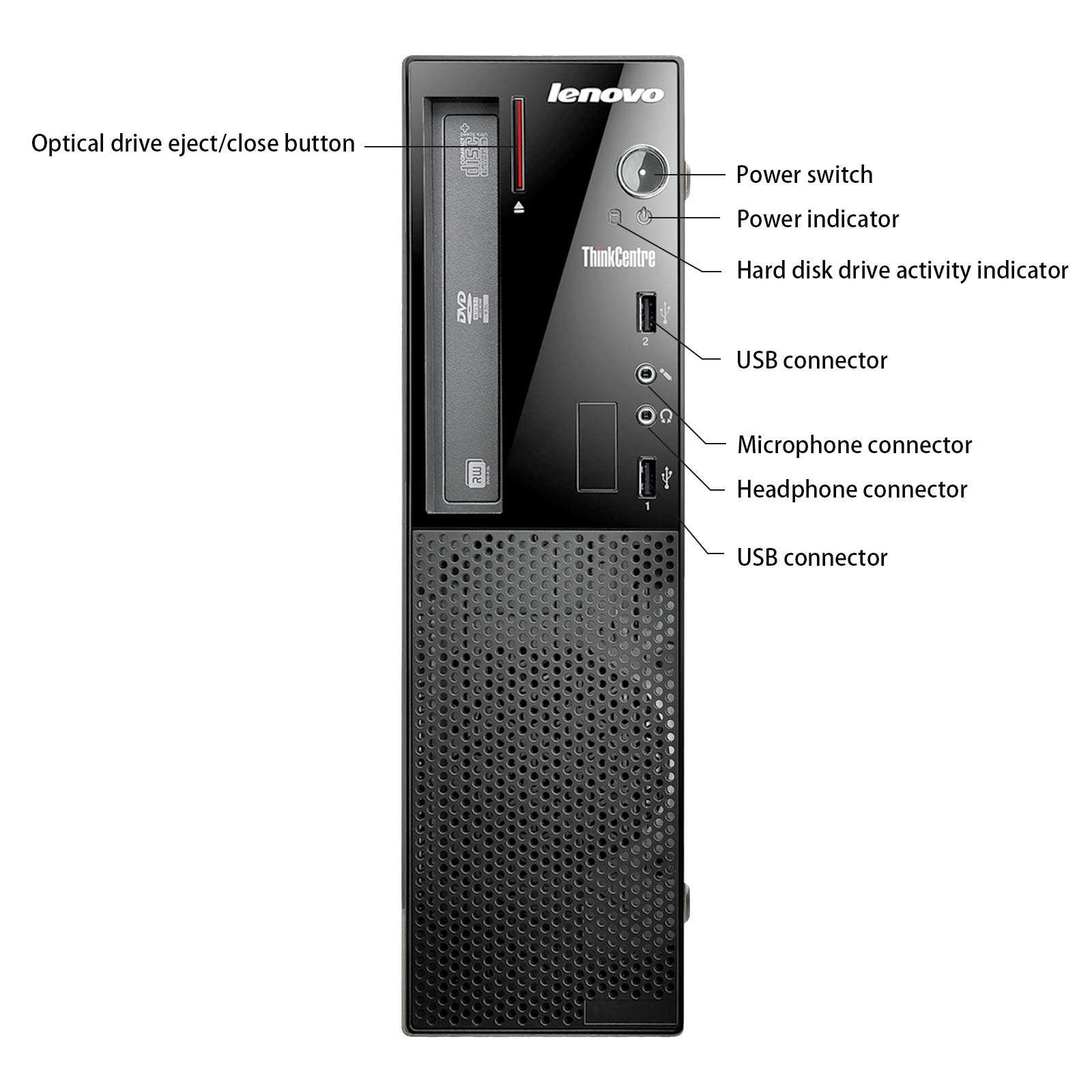Lenovo ThinkCentre E73 Small Form Factor PC, Intel Core i3-4130 3.4GHz, 8G DDR3, 500G, DVD, Windows 10 Pro 64 Bit-Multi-Language Supports English/Spanish/French(Renewed) 6