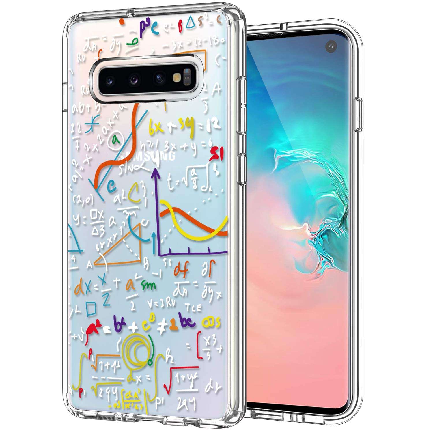 ICEDIO Galaxy S10 Case Clear with Cute Women's Photo Patterns for Girls Women,Shockproof Slim Fit TPU Bumper Cover Protective Phone Case for Samsung Galaxy S10 1