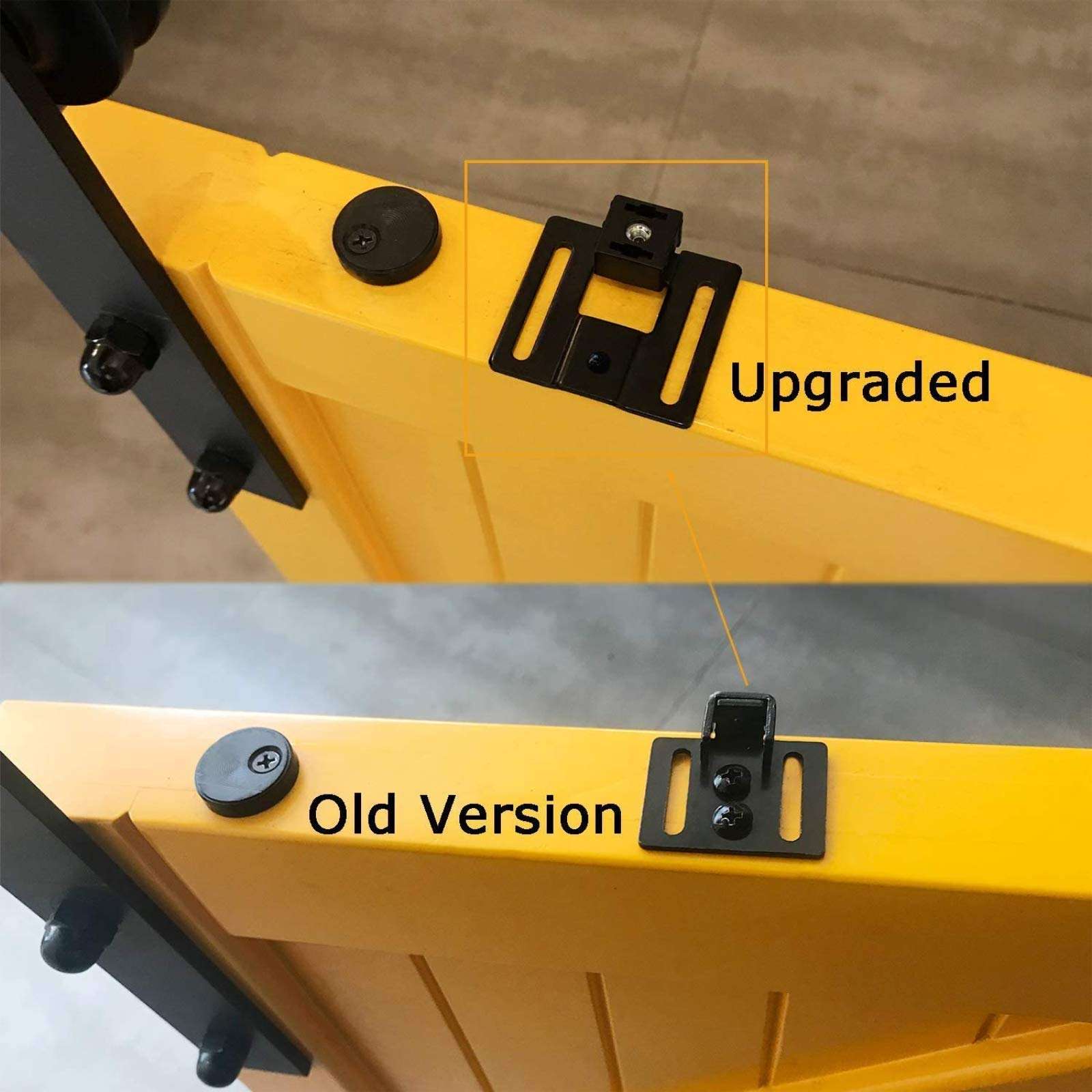 2PCS Barn Door Soft Close Mechanism Spring Buffer Damper Upgraded Hole-Free Version Sliding Barn Door Hardware for Door Weight 70-160 Pounds Adjustable Door Stoppers, Actuator Spacers Included 4