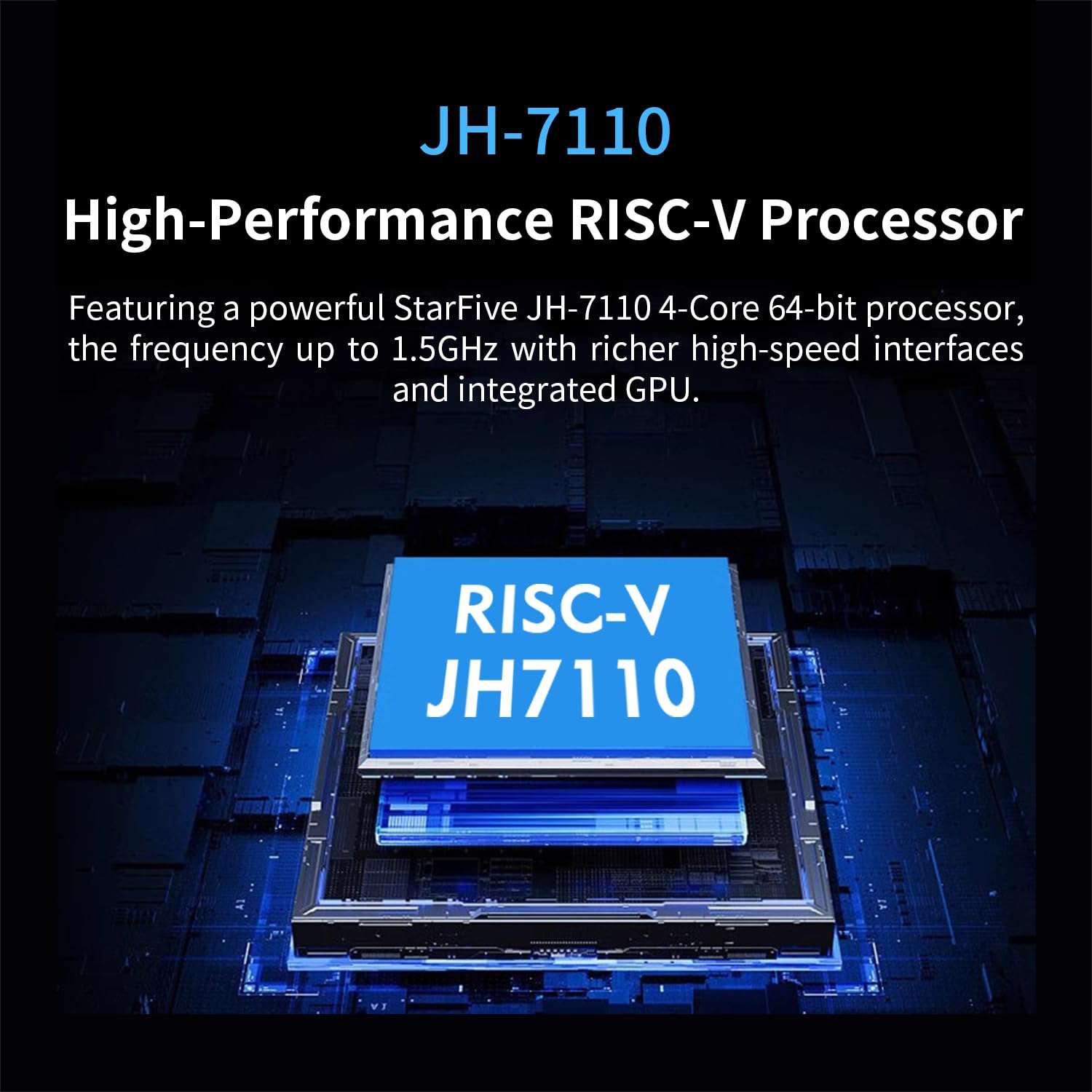 Orange Pi RV 2GB LPDDR4 RISC-V Single Board Computer with StarFive JH7100 4-Core 64-Bit Processor, Wi-Fi 5.0/Bluetooth 5.0, Development Board Run Linux/Debian (4GB+Power Supply) 5