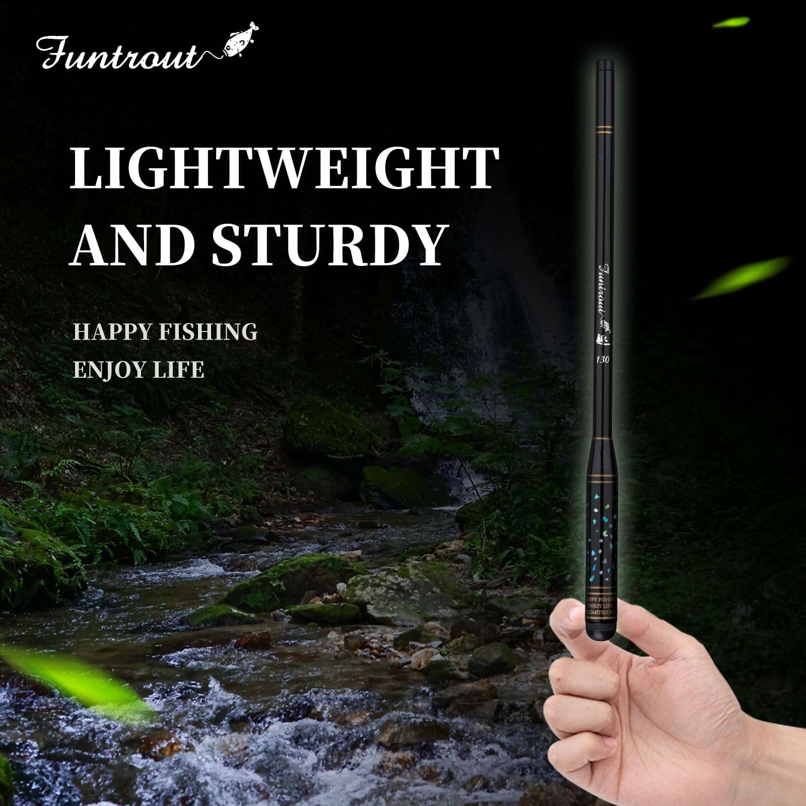 SeaQuest Funtiout 150CM Pocket Sized Telescopic Fishing Rod qu Funtiout 150 6