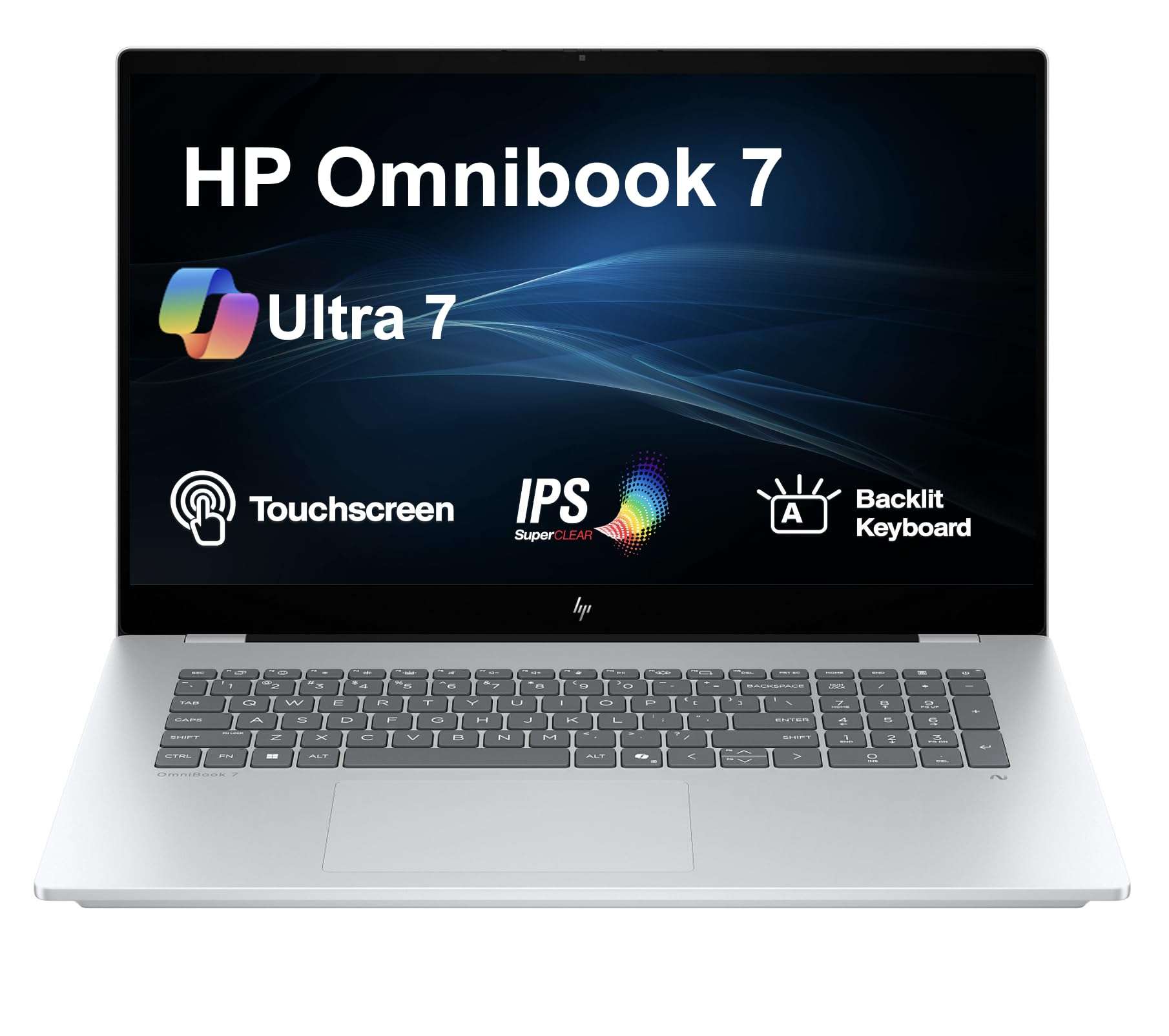 HP Omnibook 7 AI Powered Laptop 17.3" Touchscreen IPS FHD Display (Intel Ultra 7-258V, 32GB LPDDR5X, 4TB PCIe SSD, Intel Arc 140V, Thunderbolt 4, Backlit KB, Win 11 Pro) w/Dockztorm Hub 4