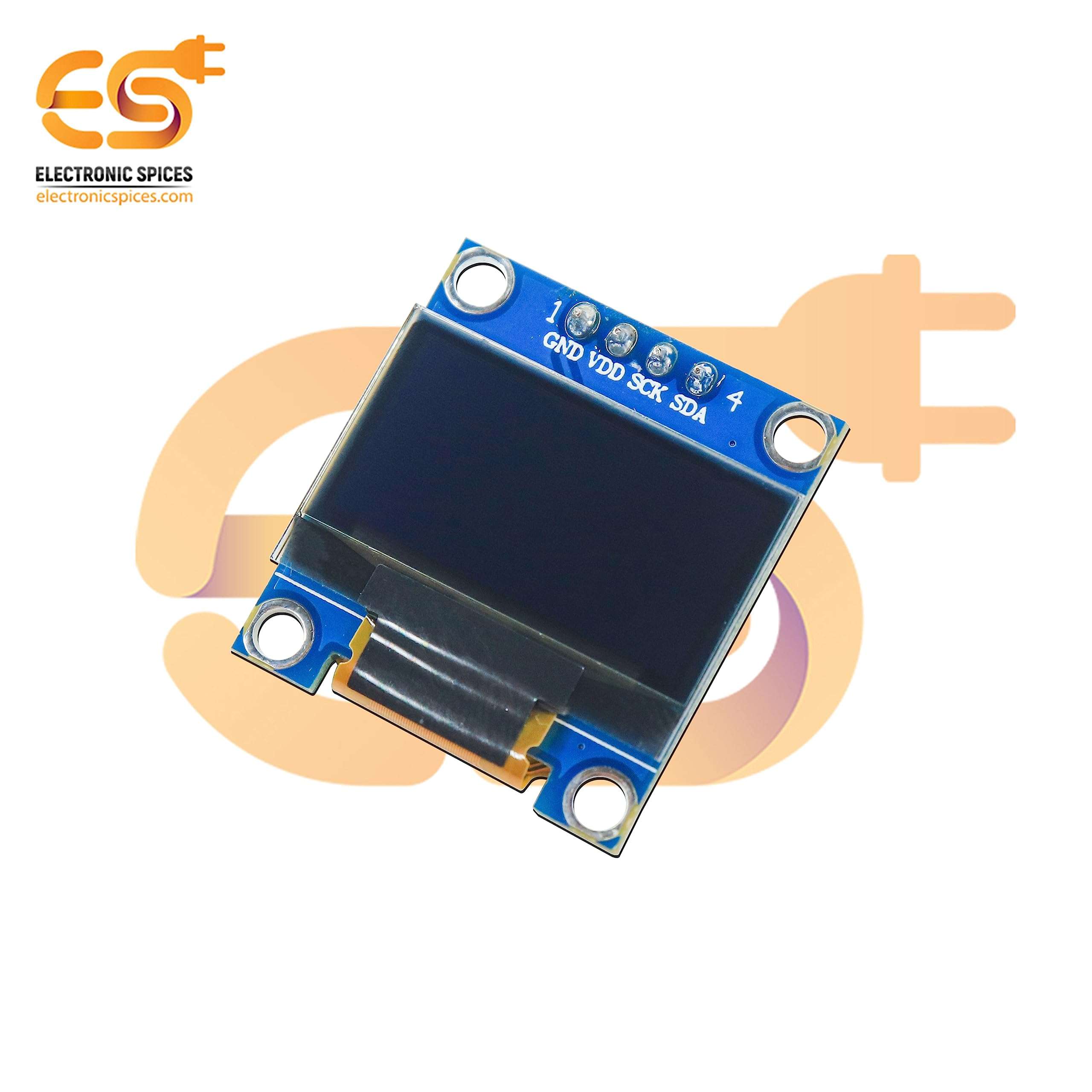 Electronic Spices 0.96 inch OLED Screen Display Module 4 pin compatible with Arduino 3