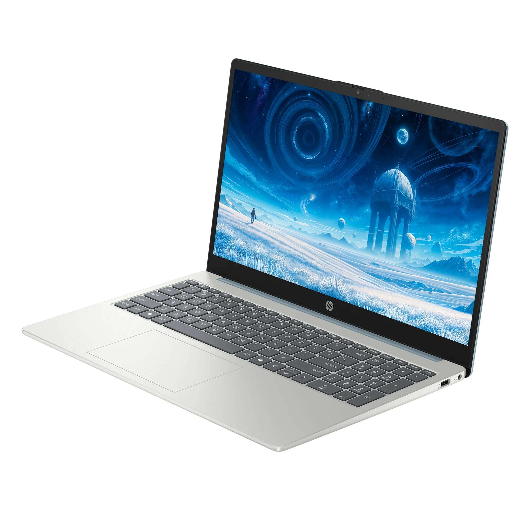 HP 15.6" FHD Touchscreen Laptop Computer, 16GB RAM 512GB Storage (256GB SSD+256GB Docking Station Set), 8-Core Intel Core i3 Processor, Windows 11 with Copilot AI, SageNova Earphones, Moonlight Blue 5