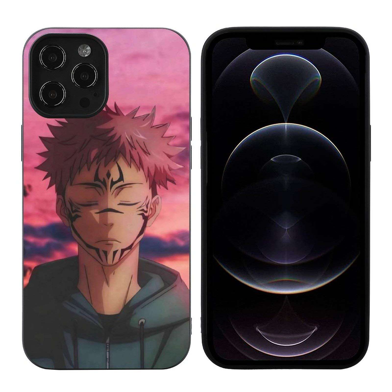 Jujutsu Kaisen iPhone 12/ProMax/Mini Phone Case Anime Design Ultra-Thin Soft Protective Shell TPU Full Protection Phone Case for Boys Girls and Anime Lovers iPhone 12Pro Max 1