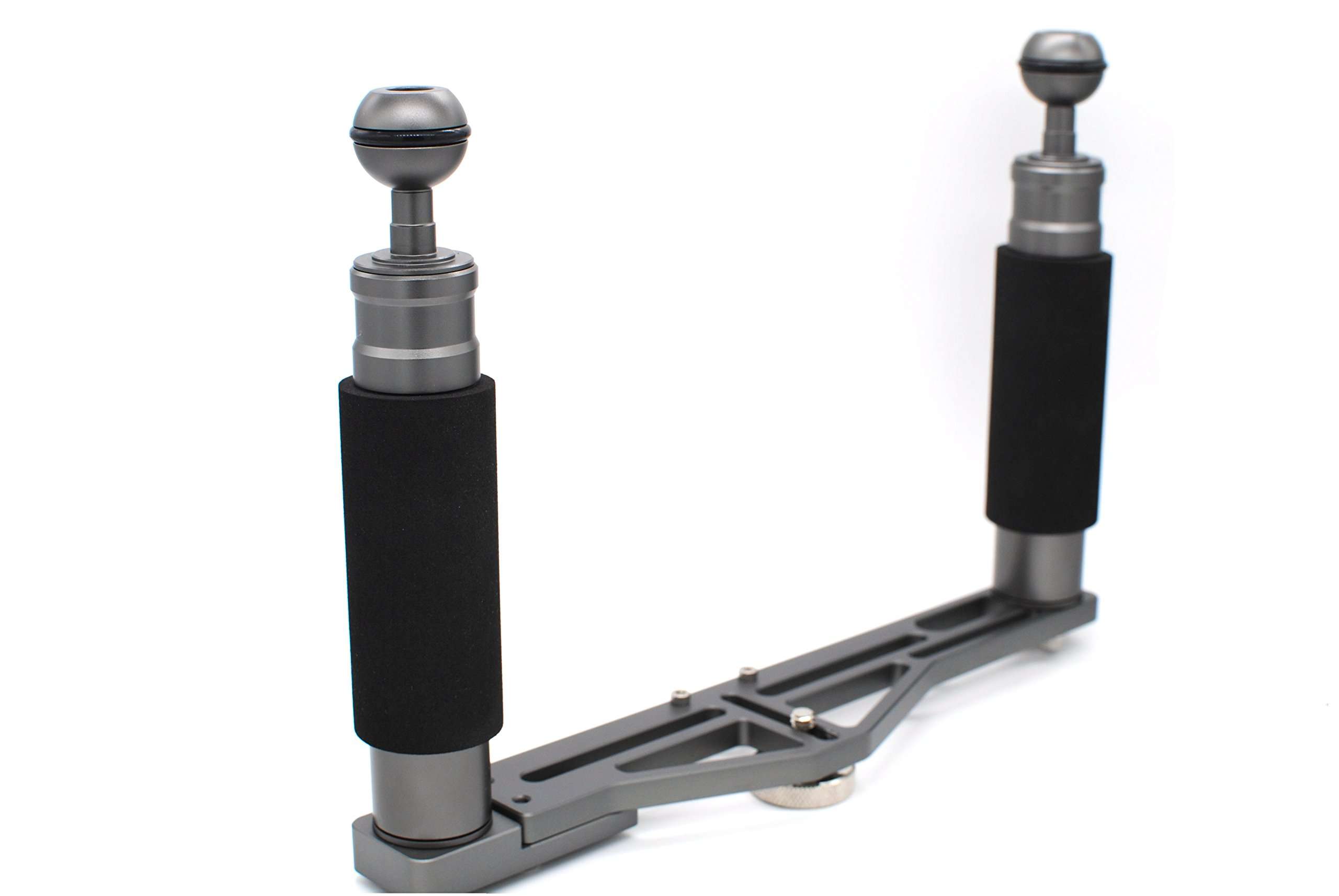 DIVTEK Dual Handheld Stabilizer Tray Handle Grip Support Extended Platform Profession for Rig Underwater Scuba Diving Dive Camera Housings/GoPro/Dome Port/Strobe 3