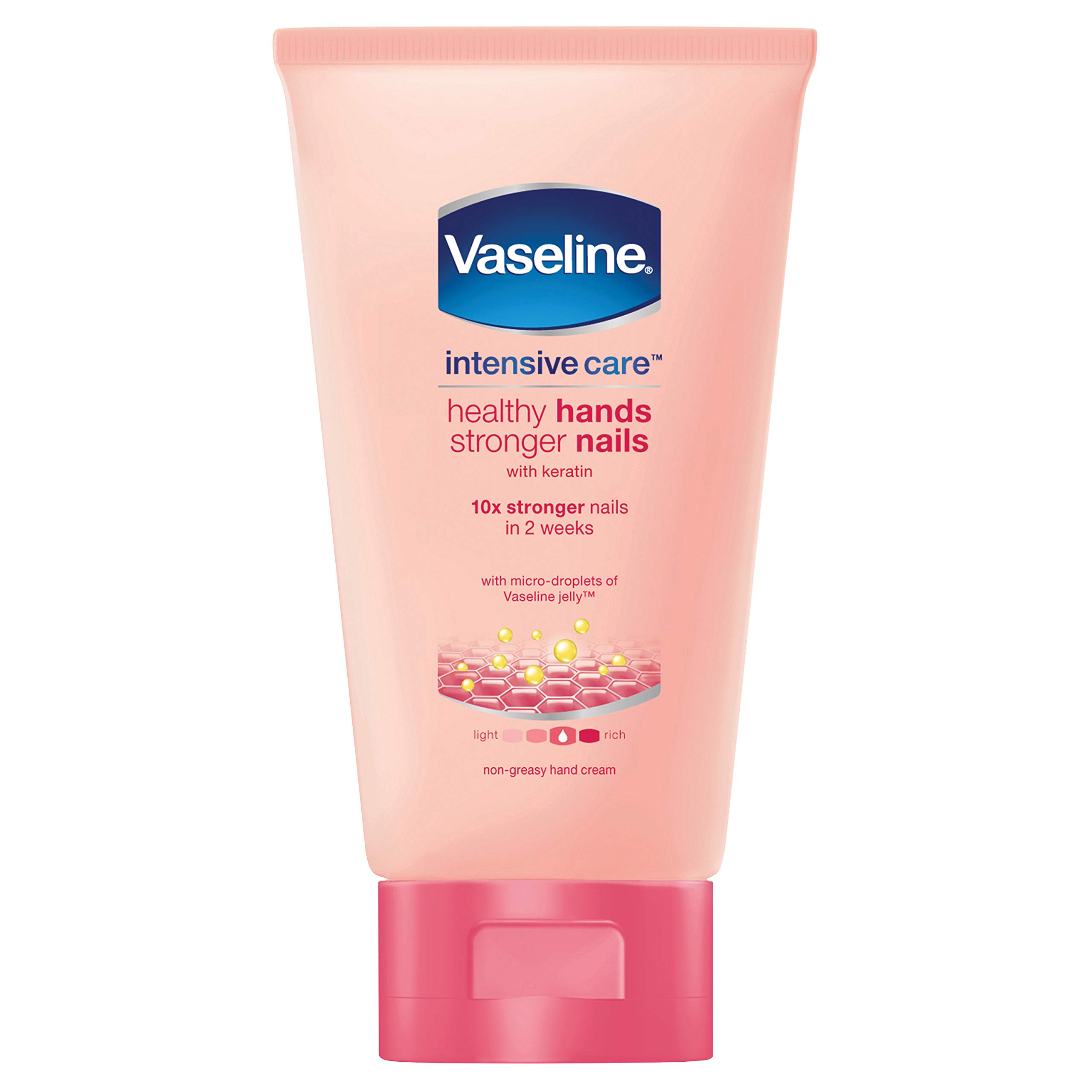 Vaseline Healthy Hands and Stronger Nails Hand Cream 75 ml - Pack of 3