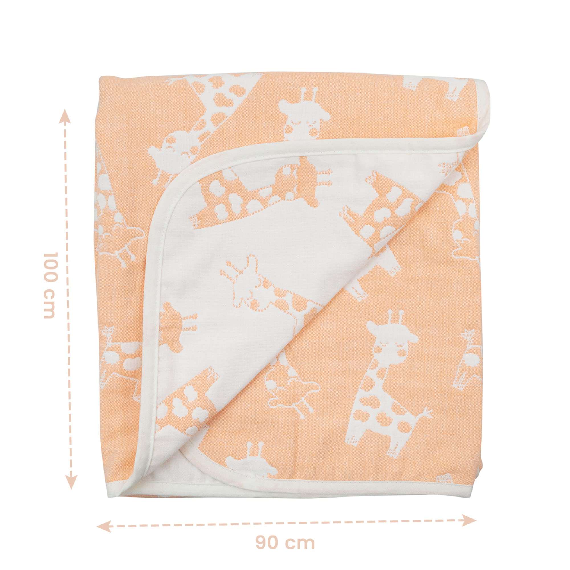 TIDY SLEEP Baby Blankets 6 Layer Wraper 100% Cotton Stroller Cover Receiving Blankets, (Pack of 2) (Pink & Multicolor) 5