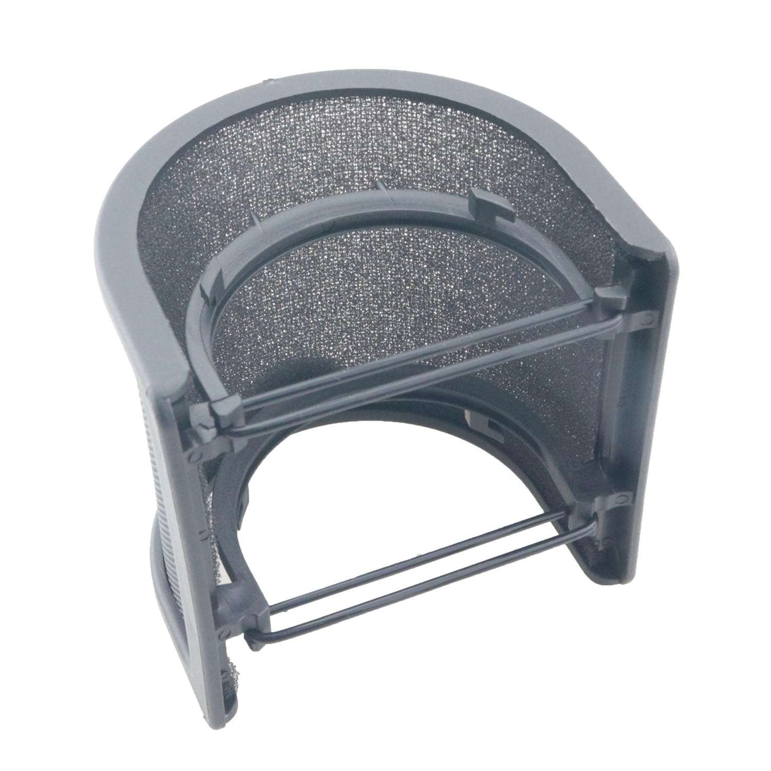 WELWIK Microphone Spray Cover Metal Filter Protector Handheld Microphone Shield Mask U Shaped Semi Enclosed Blast Sound Condenser Microphone Noise Reduction 6